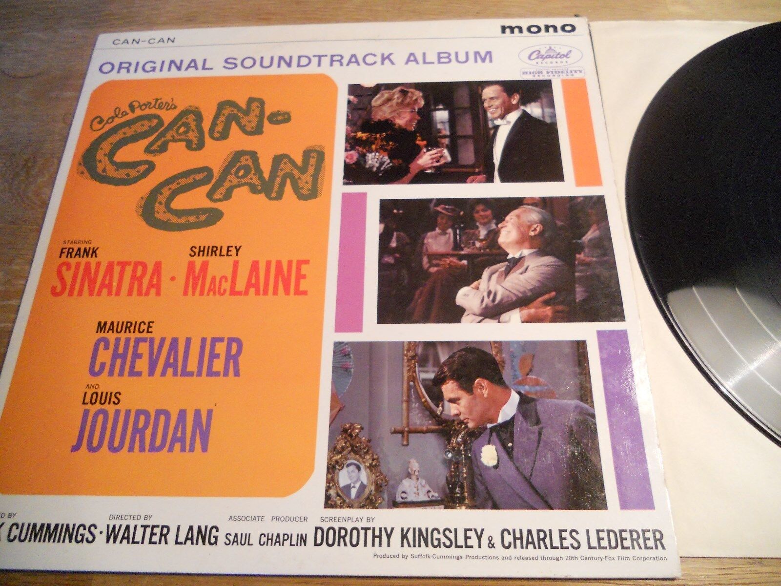 FRANK SINATRA  SHIRLEY MCLAINE CAN -CAN CAPITOL RECORDS UK VINYL LP USED MONO**