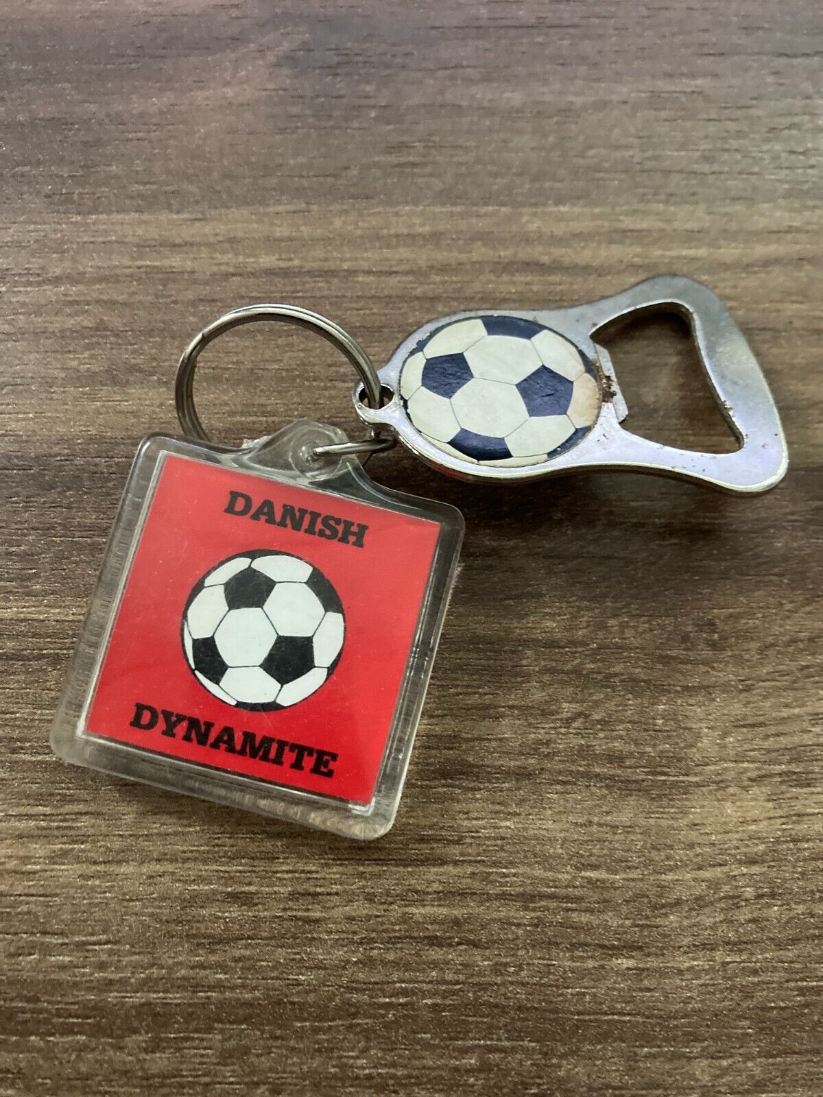 Danish National Football Soccer Keychain -  FIFA World Cup Mexico 1986