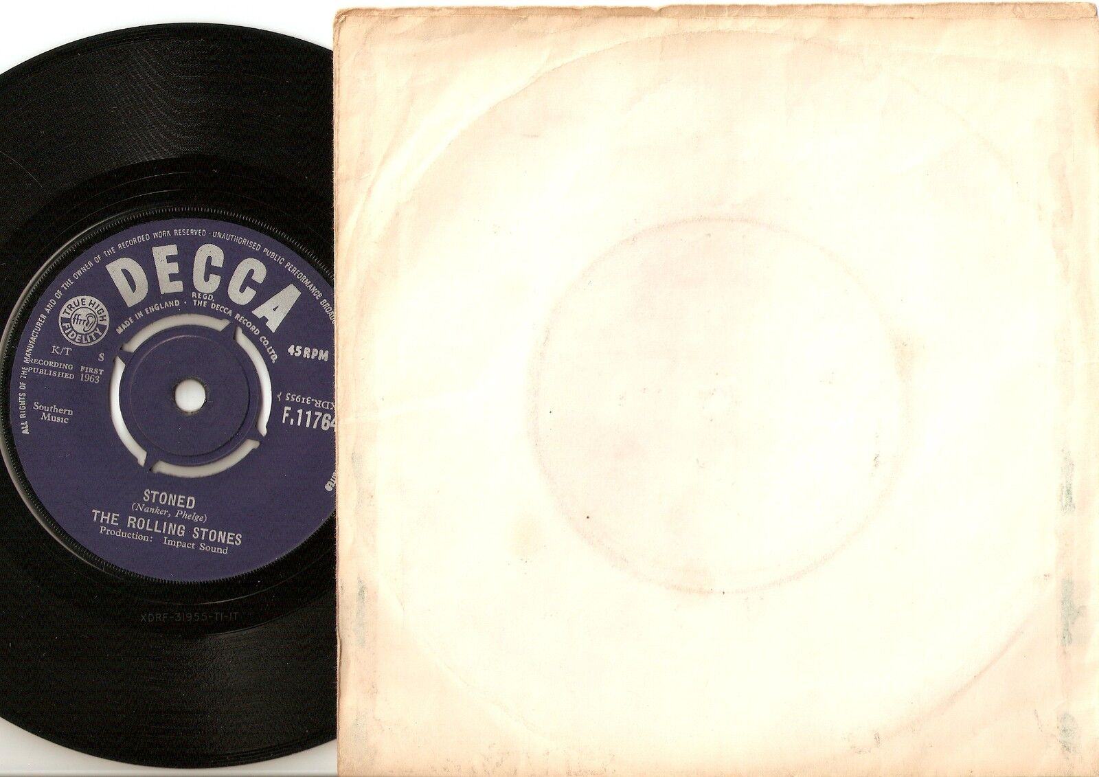 THE ROLLING STONES I WANNA BE YOUR MAN  STONED DANISH PS+45 1963 MOD BLUES RB