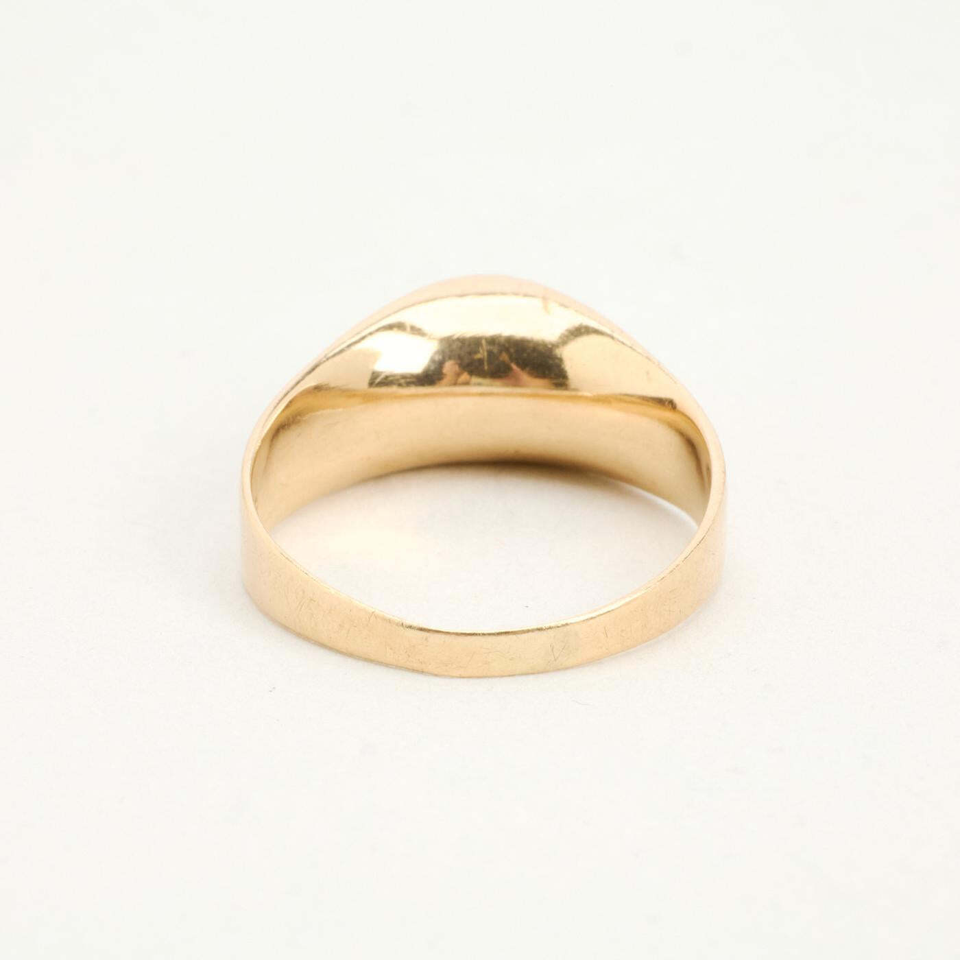 Ring with and pearl in 14K Gold size 6½ | Solid Gold | Quality Fine