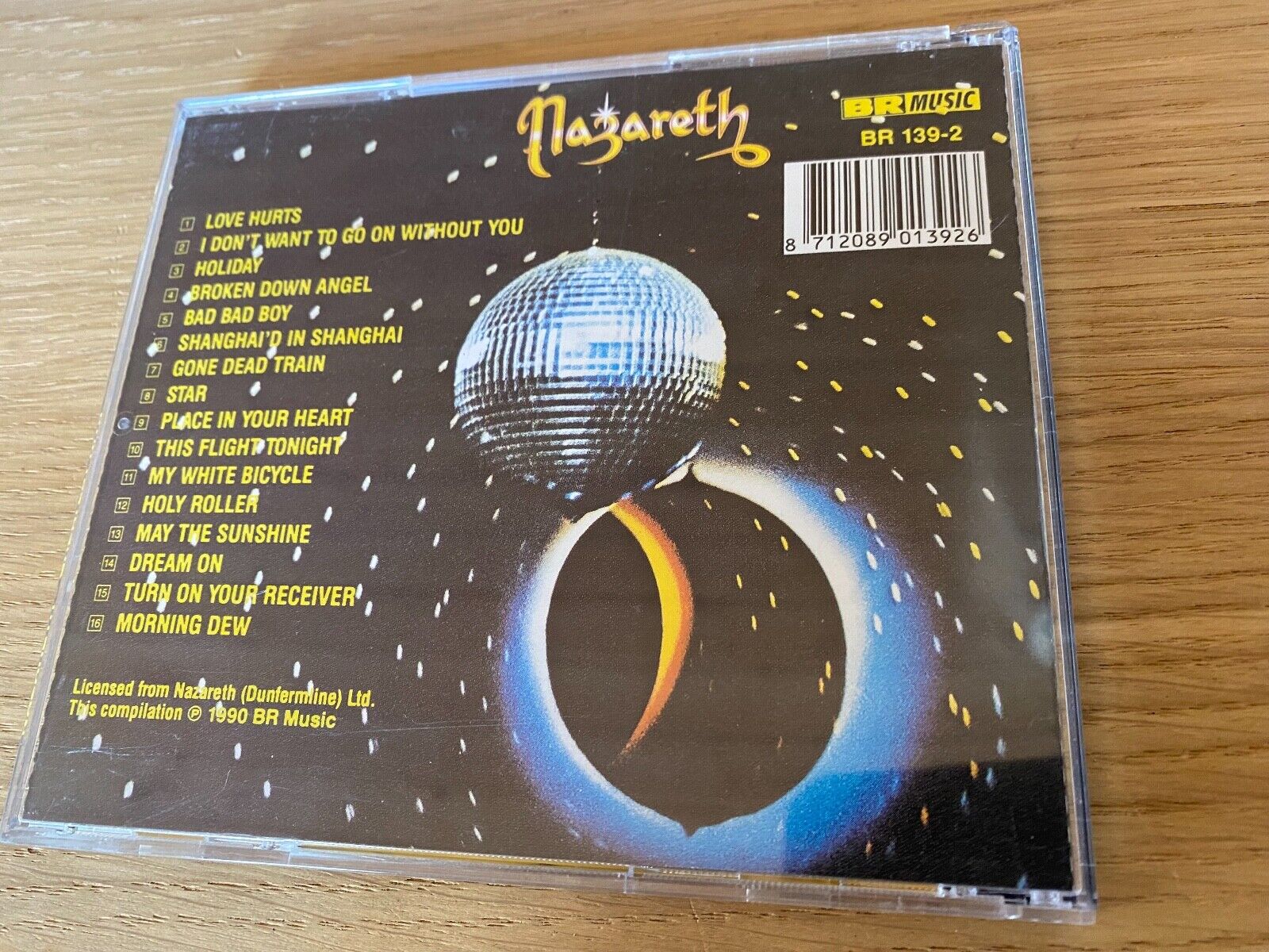 NAZARETH "GREATEST HITS" 1990 CD ALBUM 16 TRACK BR MUSIC HOLLAND 1 PRESSING RAR