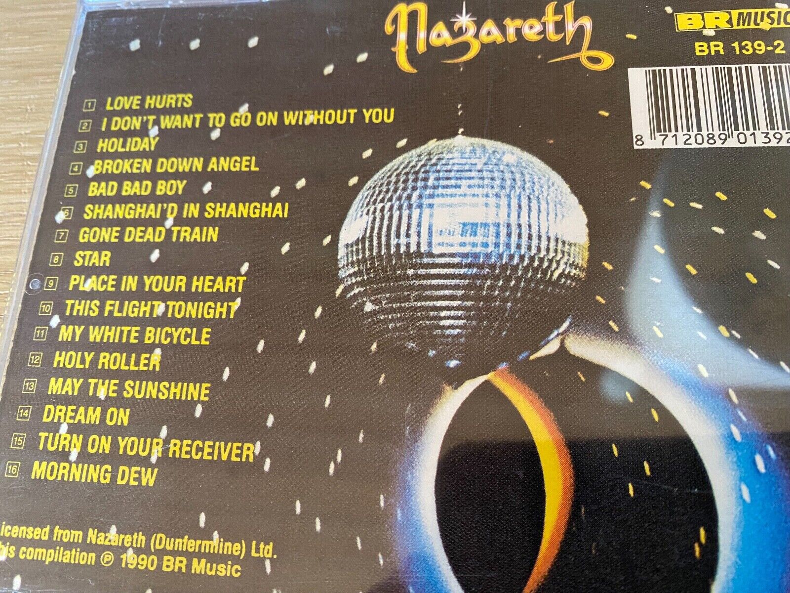 NAZARETH "GREATEST HITS" 1990 CD ALBUM 16 TRACK BR MUSIC HOLLAND 1 PRESSING RAR