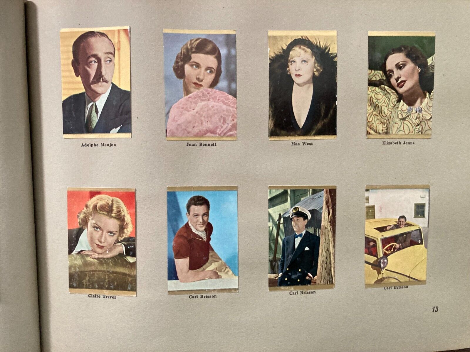 Danish 1930s Danmarks Film-Serie Complete Trading Card Album - 200 Cards Total