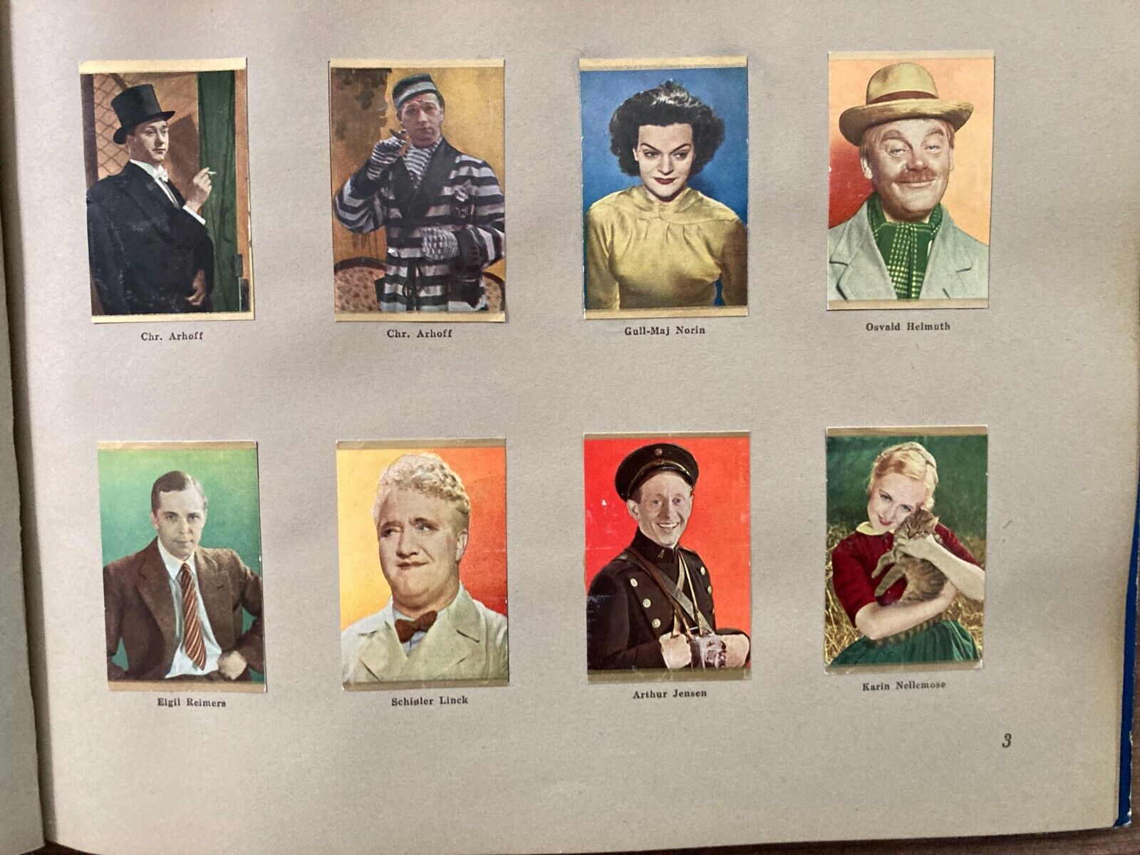 Danish 1930s Danmarks Film-Serie Complete Trading Card Album - 200 Cards Total