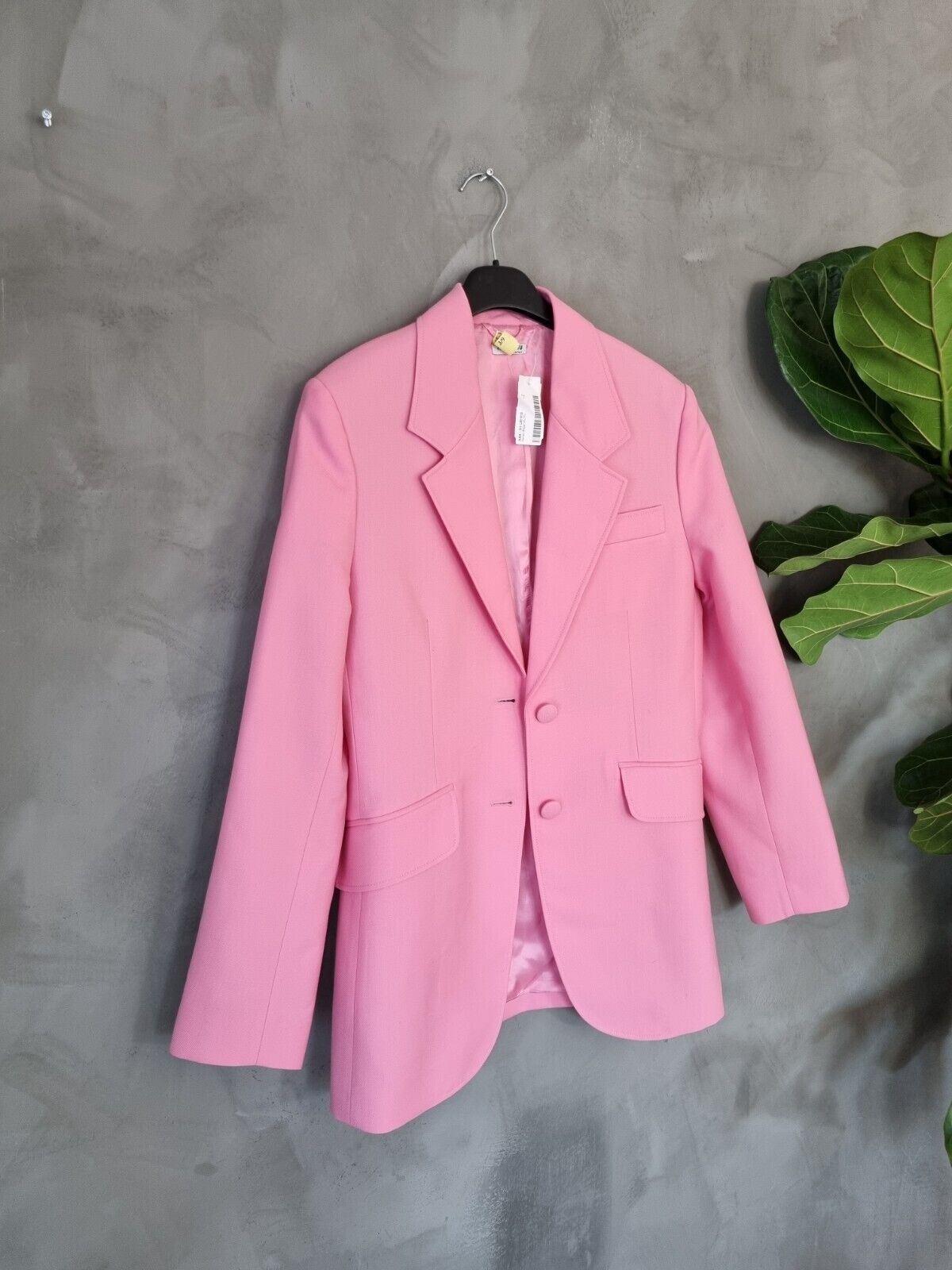 **Miu Miu** Pink Wool Blazer Jacket IT40 DE36