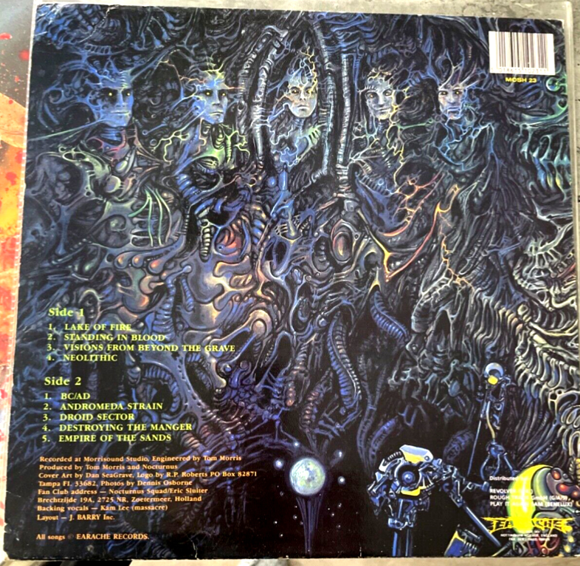 NOCTURNUS  The Key 1990 first edition Earache VG+