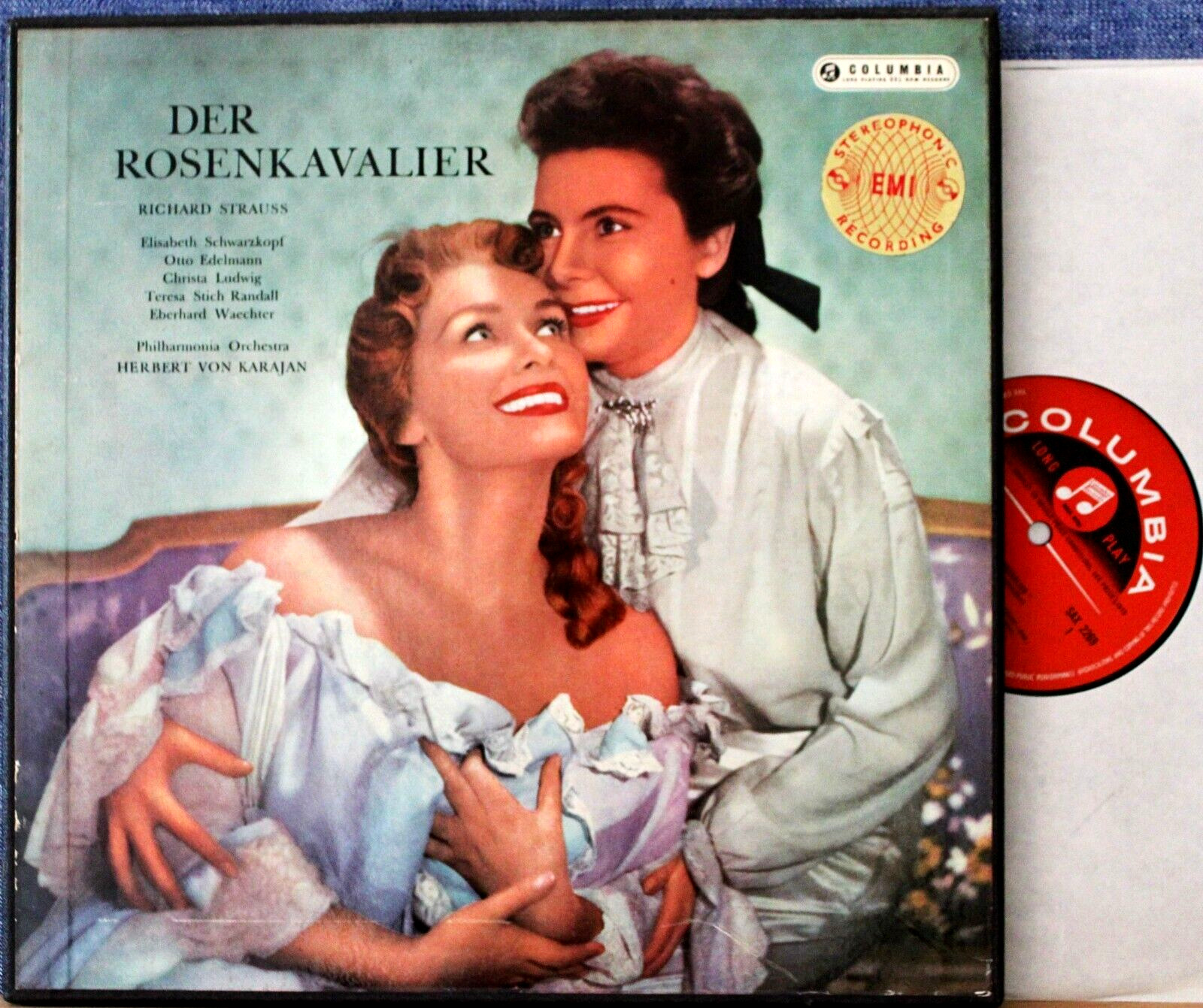 Karajan (w Schwarzkopf; etc) Strauss (Rosenkavalier) Col SMS 1003 (3) Box s/c