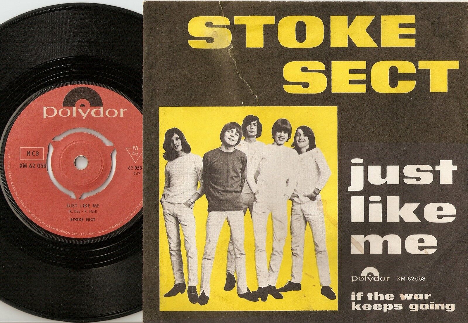 STOKE SECT JUST LIKE ME DANISH 45+PS 1966 MOD FREAKBEAT PAUL REVERE THE RAIDERS