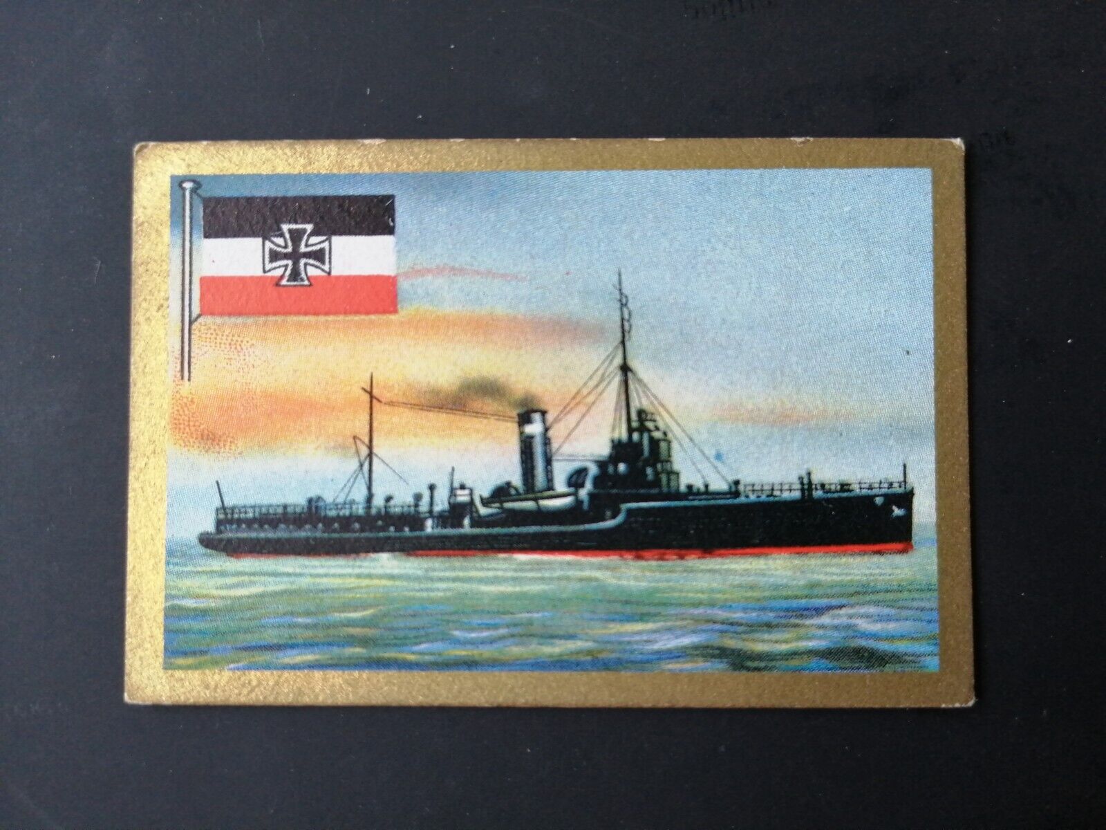 German SABA tobacco ship trading card 1931-33No 237 "Hela" Flottentender