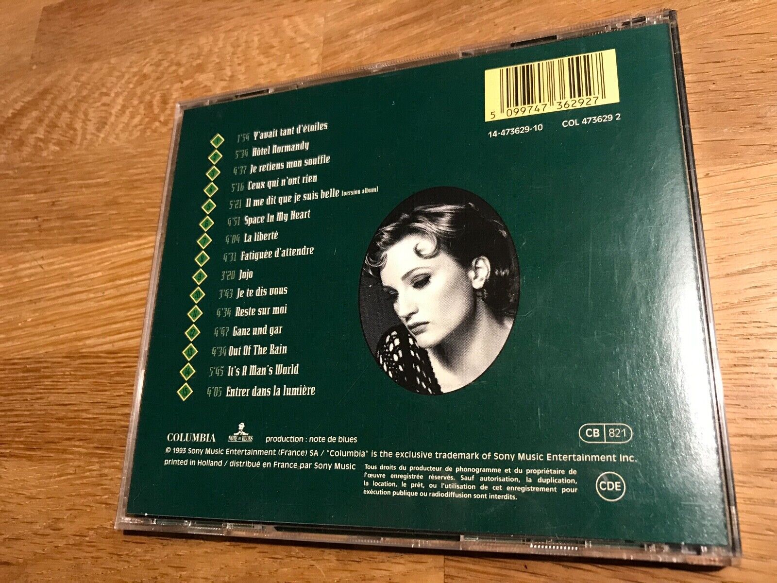 PATRICIA KAAS "JE TE DIS VOUS" 1993 CD 15 TRACKS COLUMBIA RECORDS   SONY MUSIC