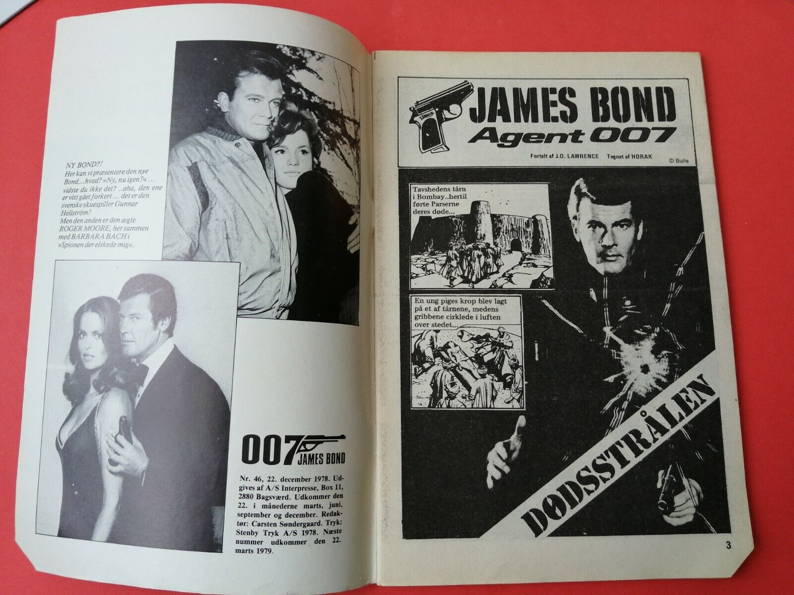 Danish Comic"007 James Bond" Roger MooreNo  461978