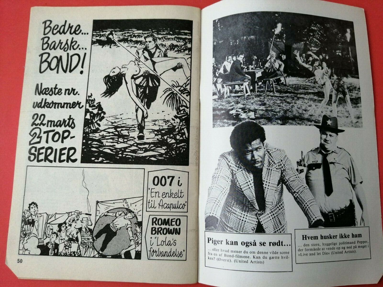 Danish Comic"007 James Bond" Roger MooreNo  461978