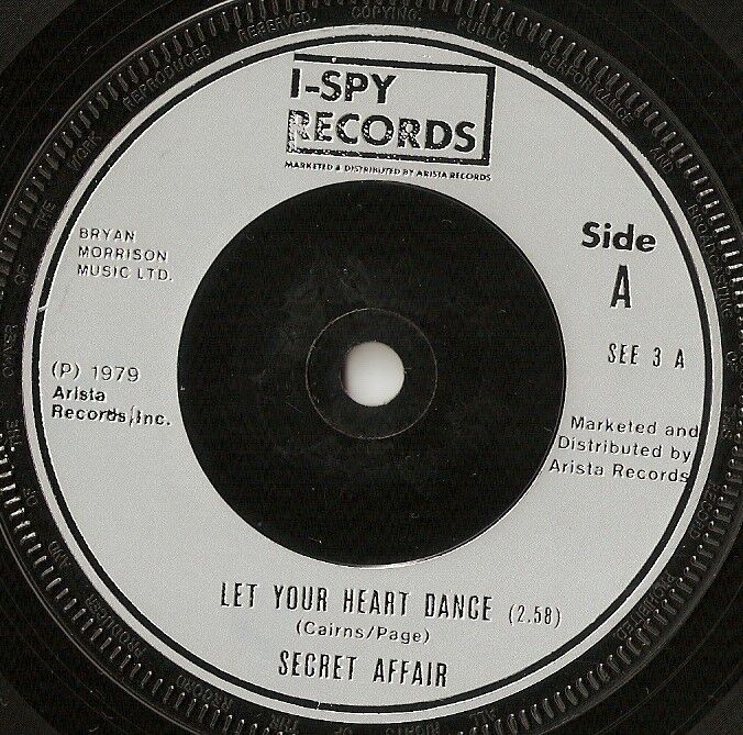 SECRET AFFAIR LET YOUR HEART DANCE  SORRY WRONG NUMBER 45+PS 1979 MOD REVIVAL