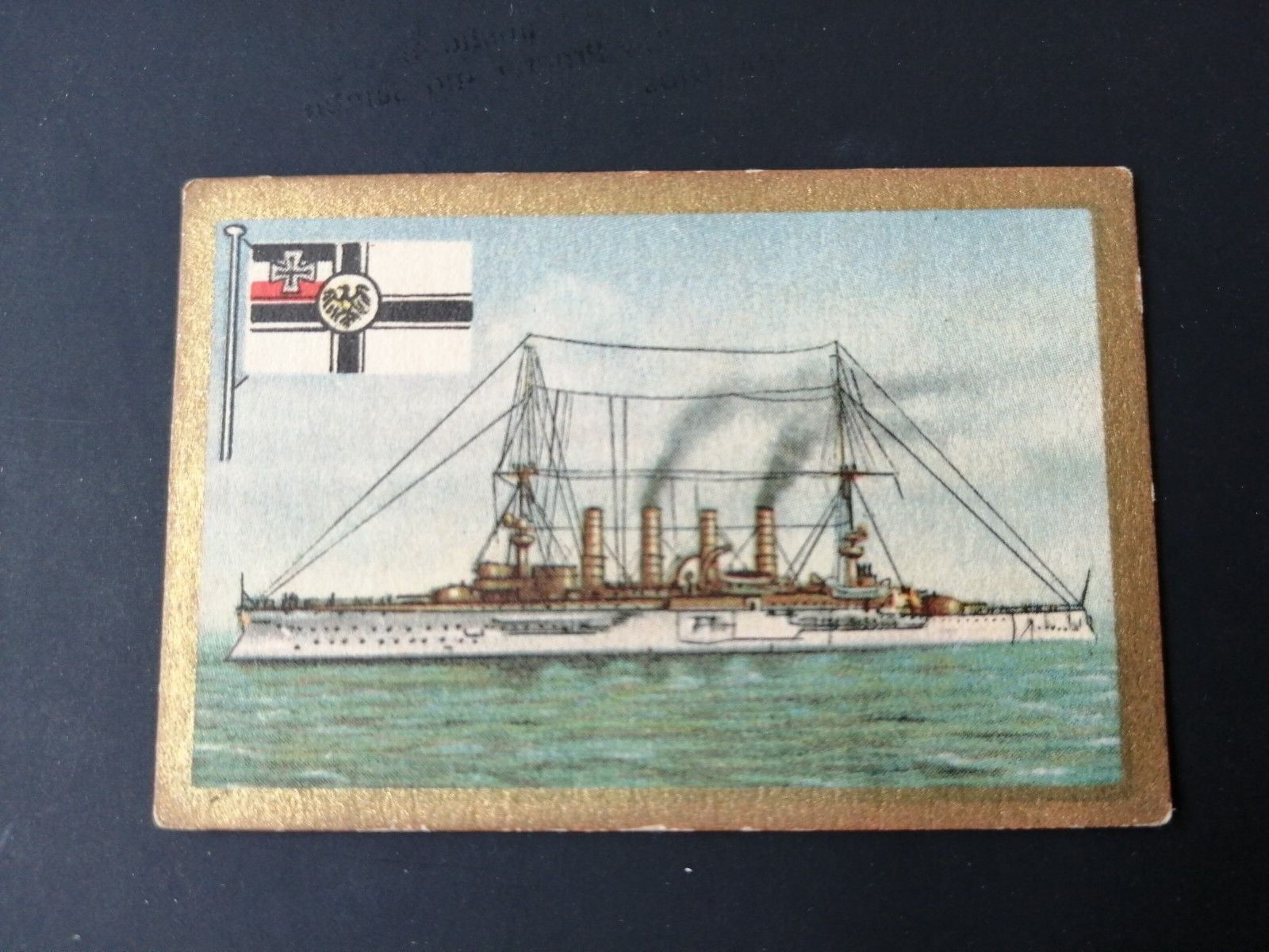 German SABA tobacco ship trading card 1931-33No 154 "Scharnhorst"