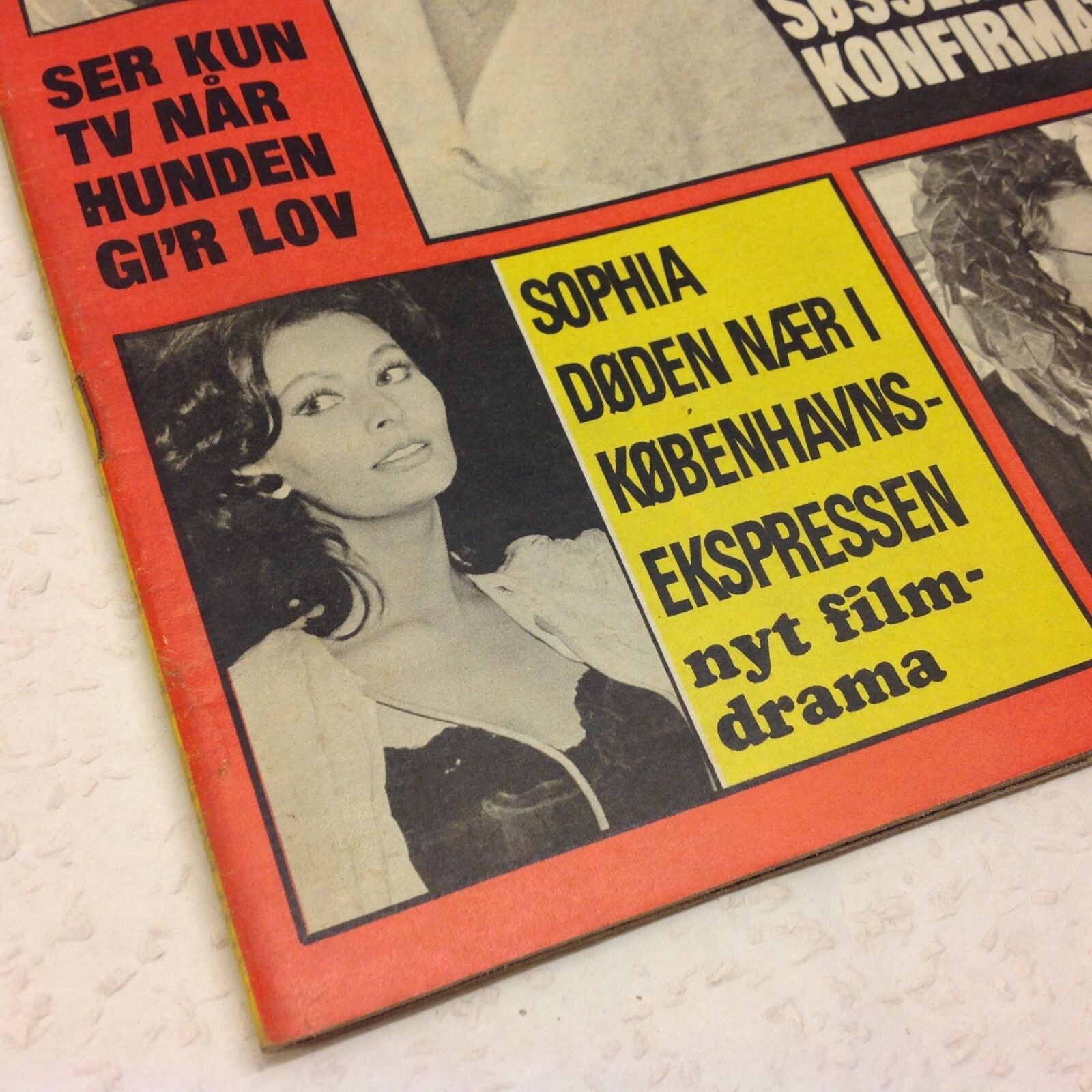 Sophia Loren Copenhagen Movie Shoot Vintage Danish Magazine 1977 "Se og Hoer"