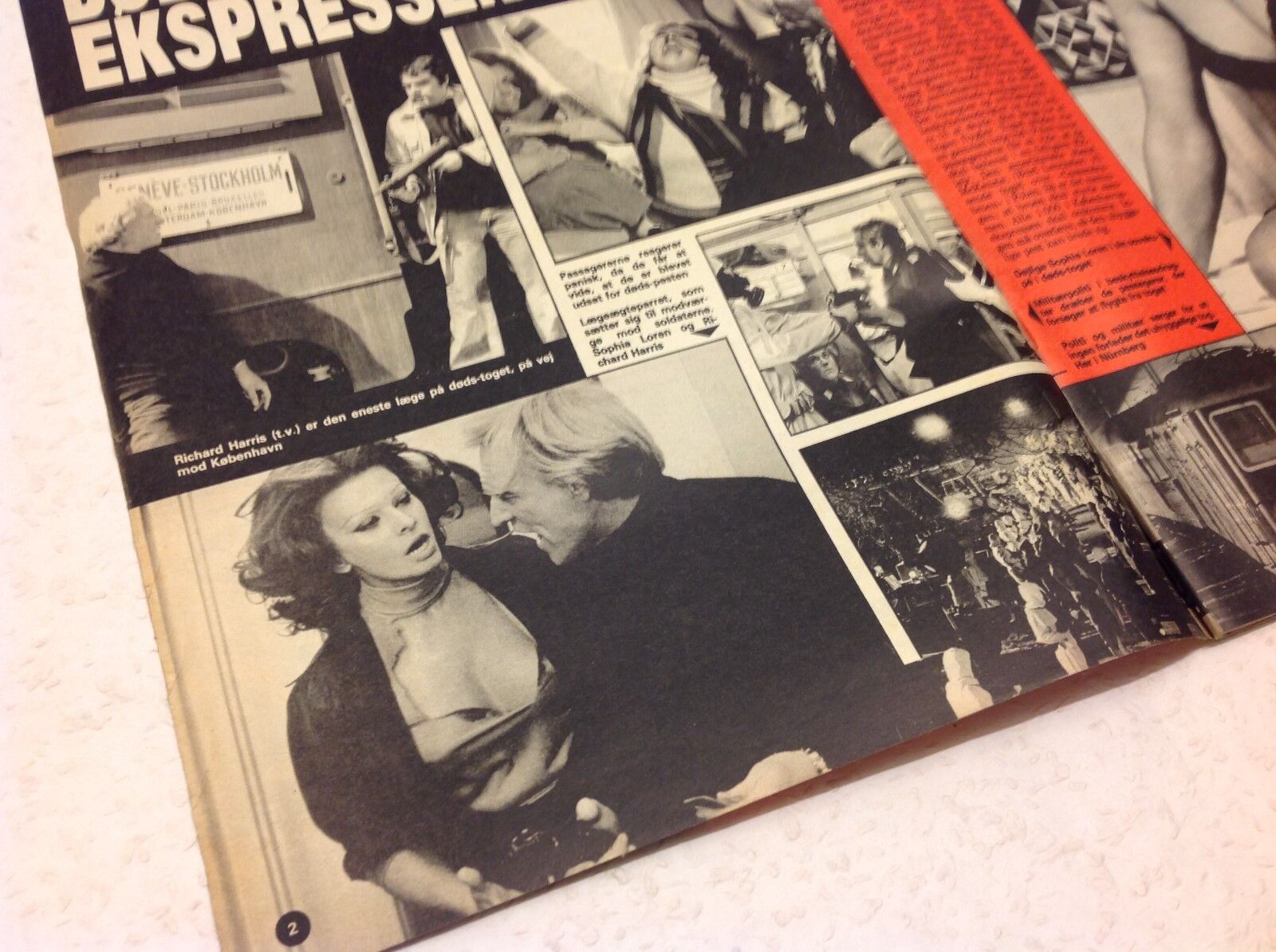 Sophia Loren Copenhagen Movie Shoot Vintage Danish Magazine 1977 "Se og Hoer"