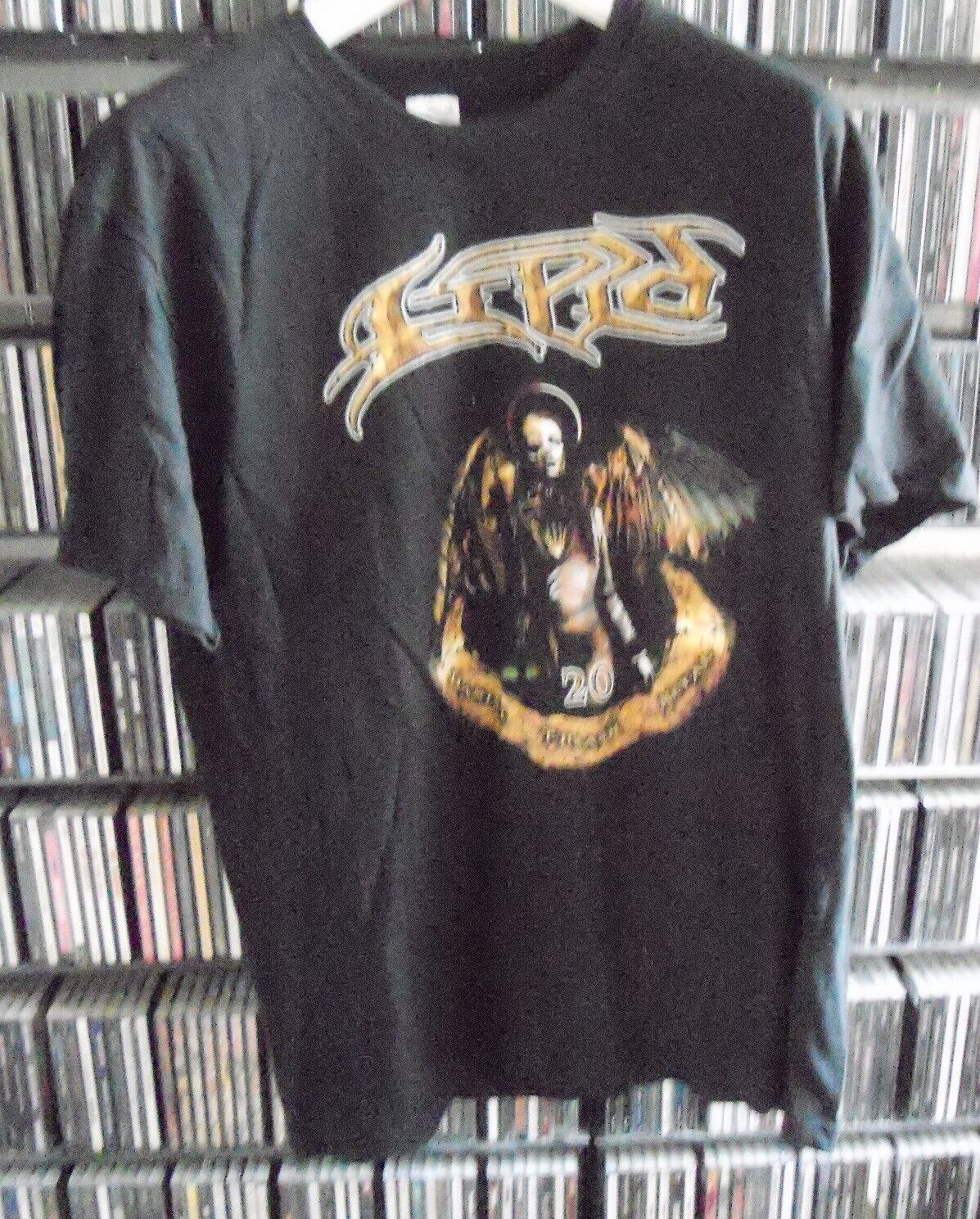 two (2) LIPID XL t-shirts Danish Thrash Metal Deliver Us From Evil