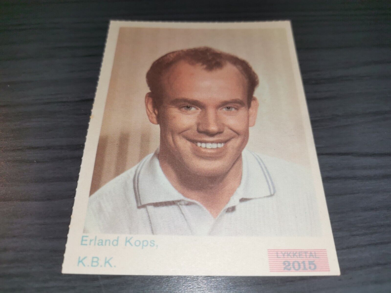 Erland Kops 1963 Ekstra Bladet stjerne Grand Prix Card Badminton All England