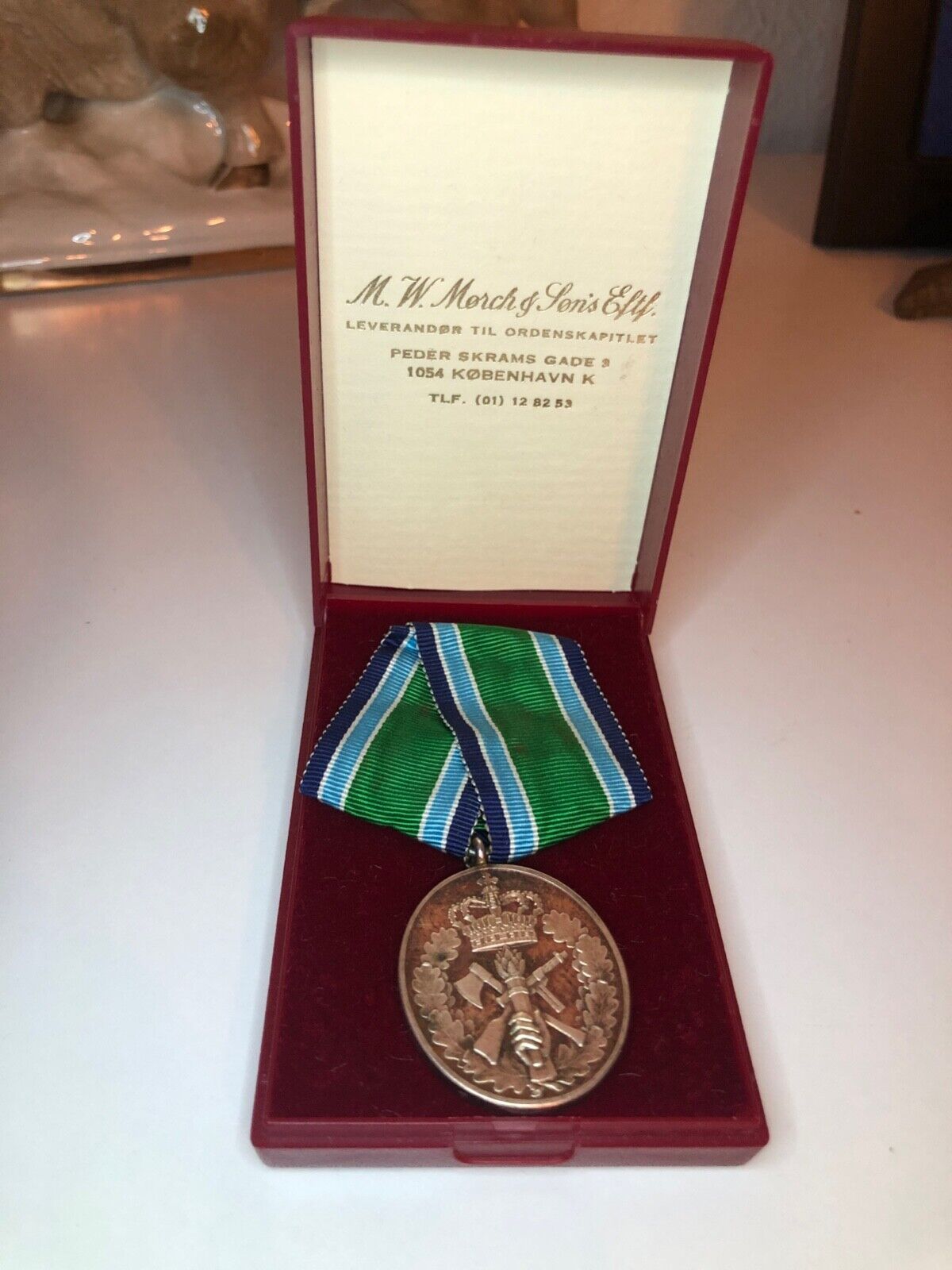 Silver medal for 25 years of volunteer service in the Home Guard Denmark + BOX