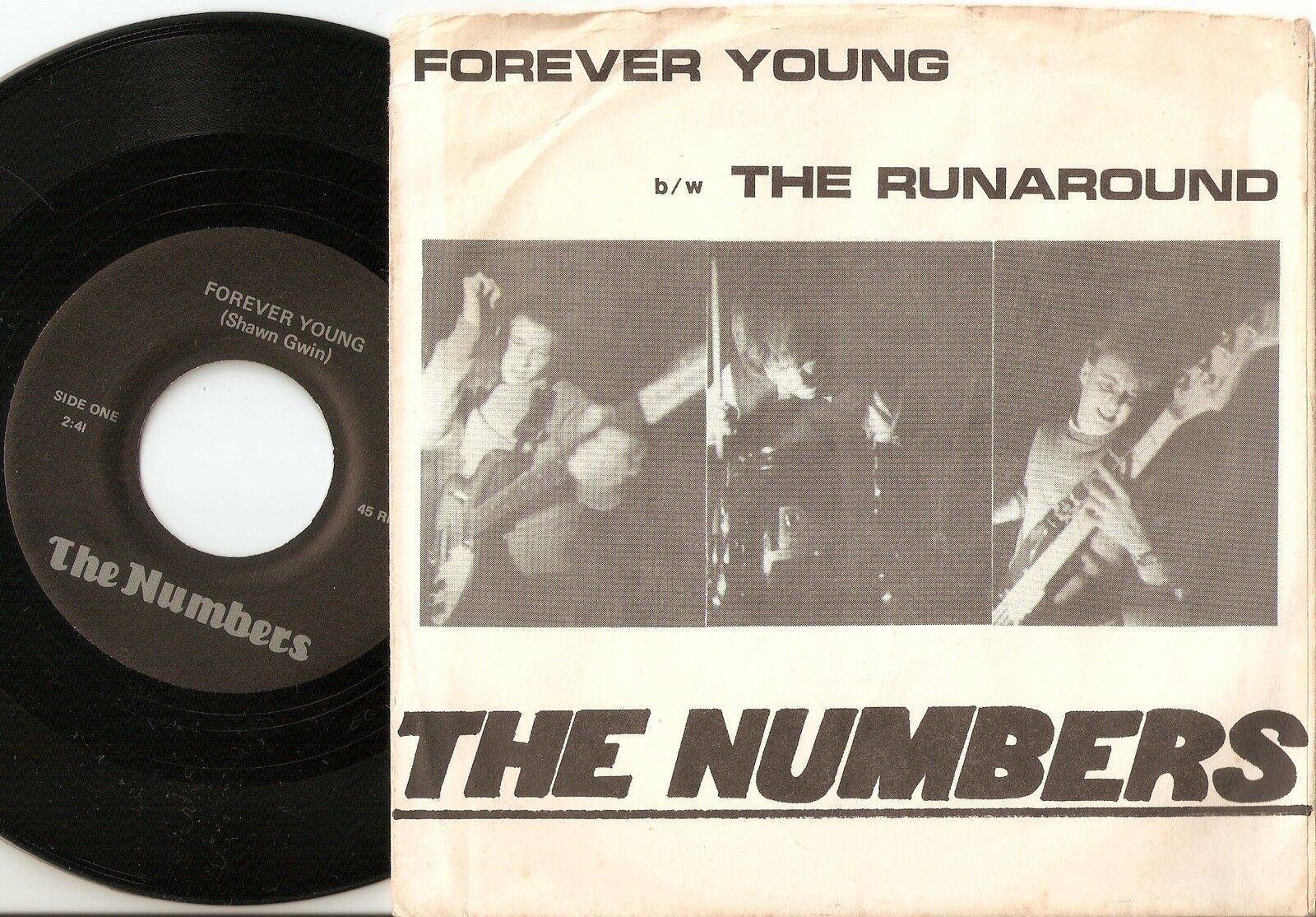 THE NUMBERS FOREVER YOUNG  THE RUNAROUND  INSERT USA 45+PS 1984 MOD REVIVAL