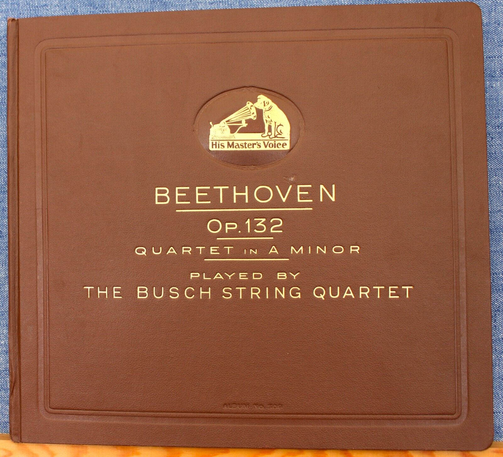 Busch SQ Beethoven (Quartet op 132) HMV DB 8425-9 (5) NM(-) original album