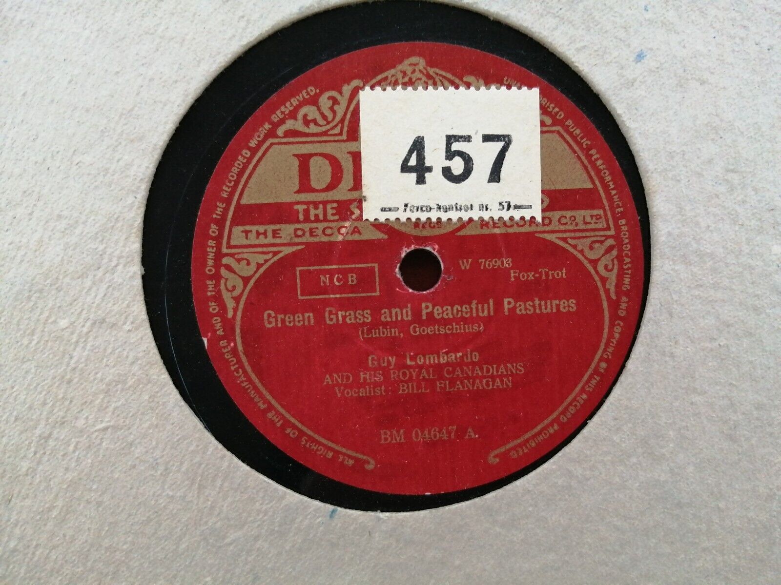 78 RPM  shellac GUY LOMBARDOCarmen Lombardo: Get out those old records