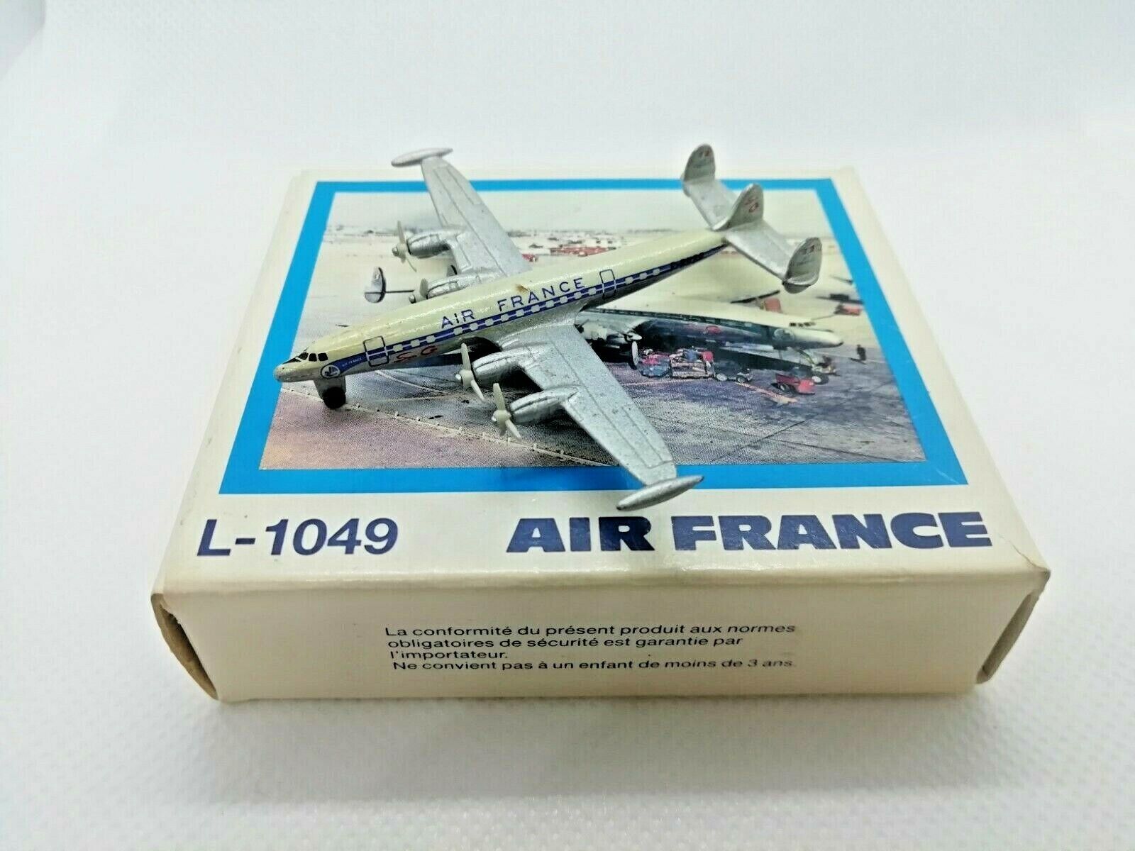 Vintage  die-cast airplane:Air France  Made in Germany by Schabak 55 cm