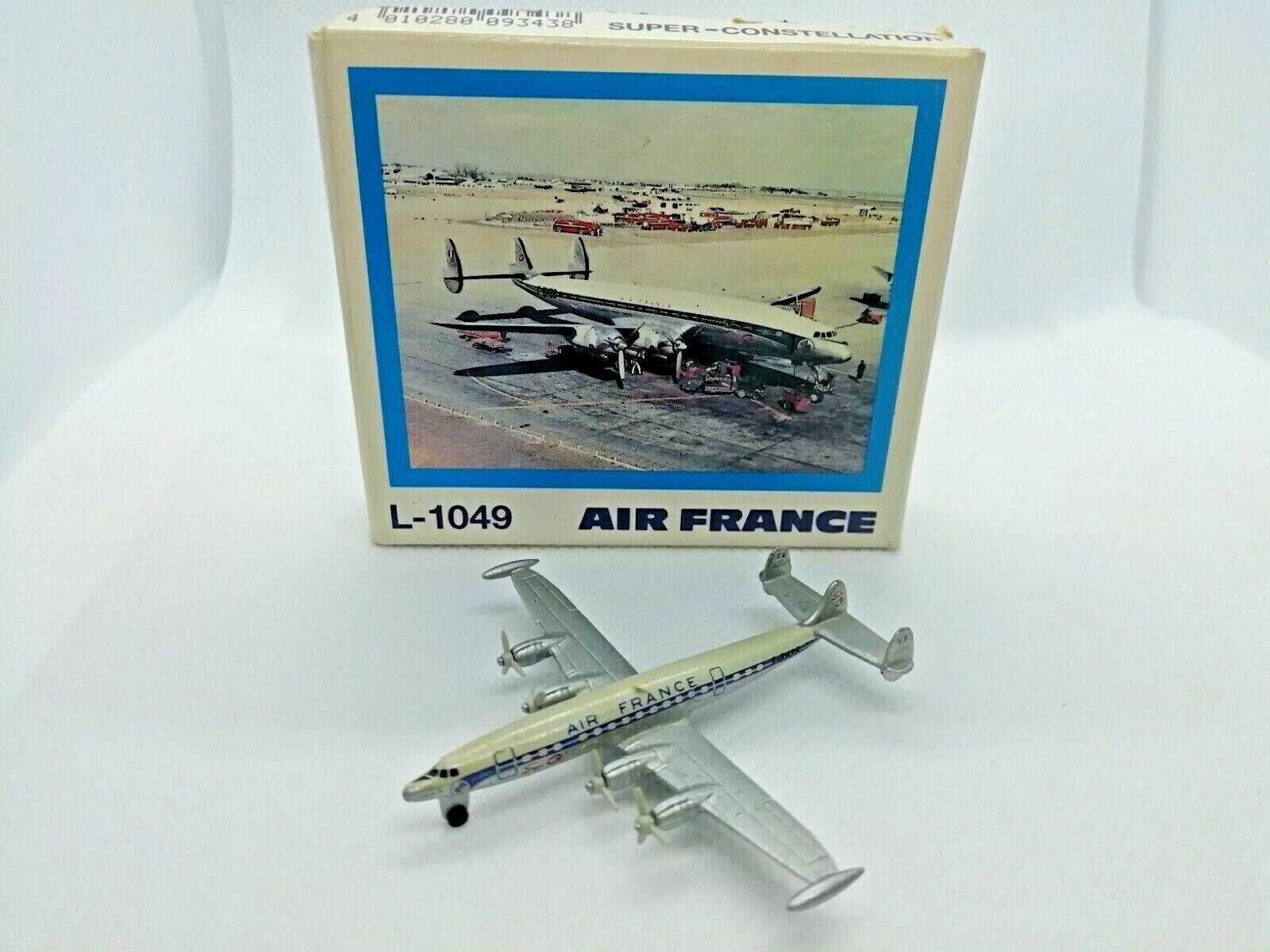 Vintage  die-cast airplane:Air France  Made in Germany by Schabak 55 cm