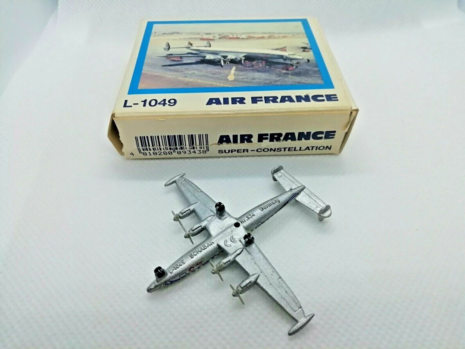 Vintage  die-cast airplane:Air France  Made in Germany by Schabak 55 cm