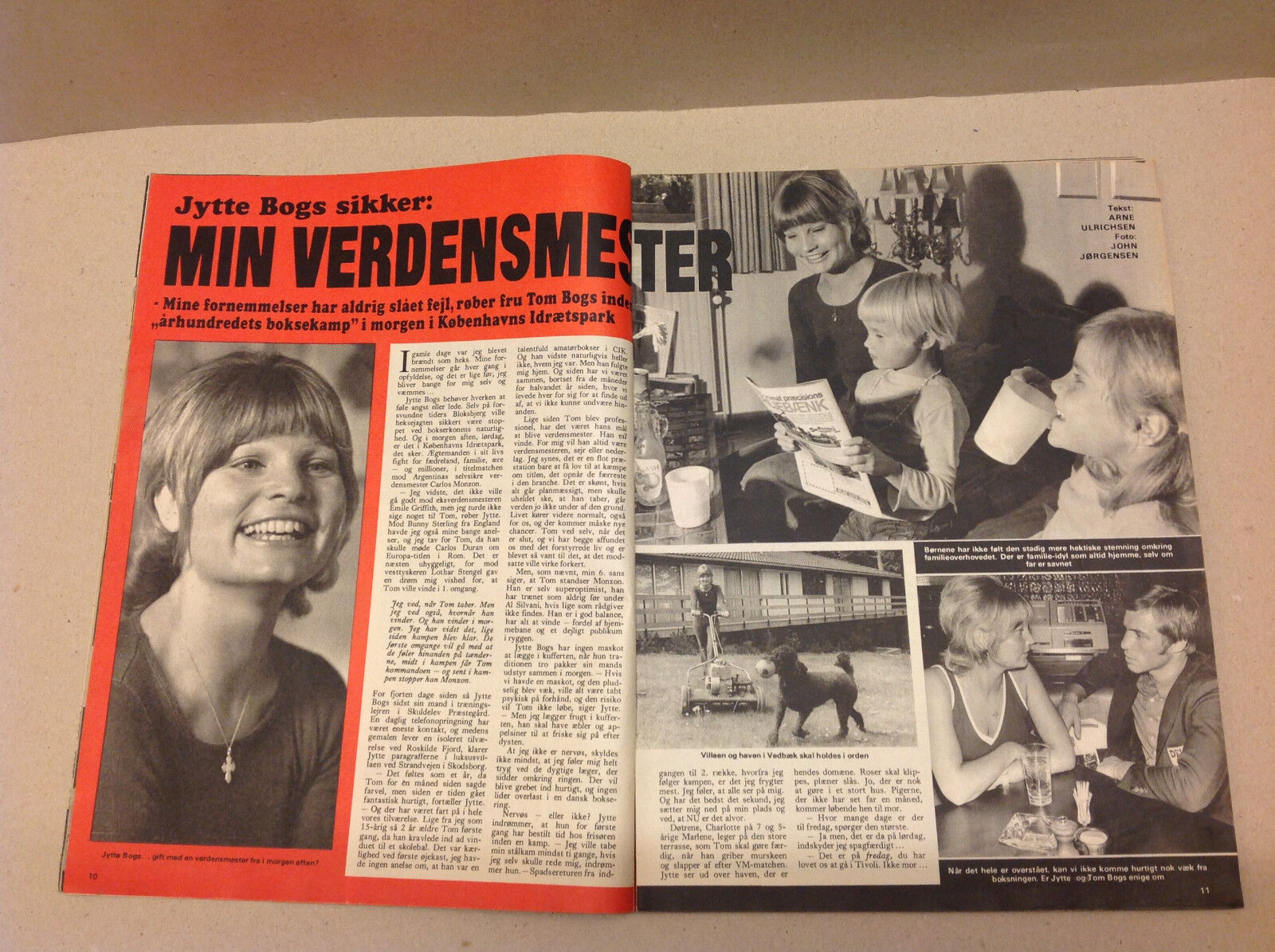 GUNTER SACHS +TOM BOGS +JACKIE KENNEDY ONASSIS VINTAGE VTG Danish Magazine 1972