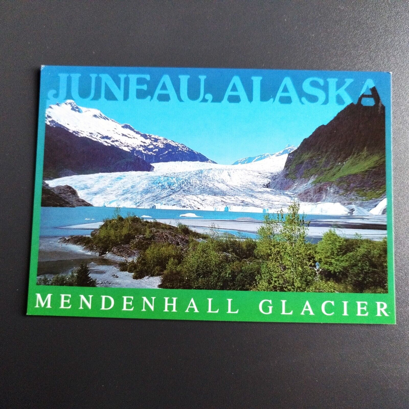 Postcard Alaska  Juneau Mendenhall Glacier in the Mendenhall Valley