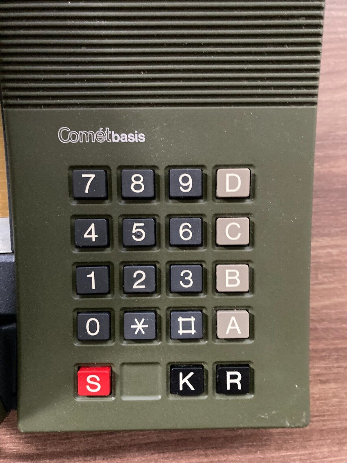 Kirk Comet Basis Digitel 2000 Danish Design Green 1980s Desk Landline Phone