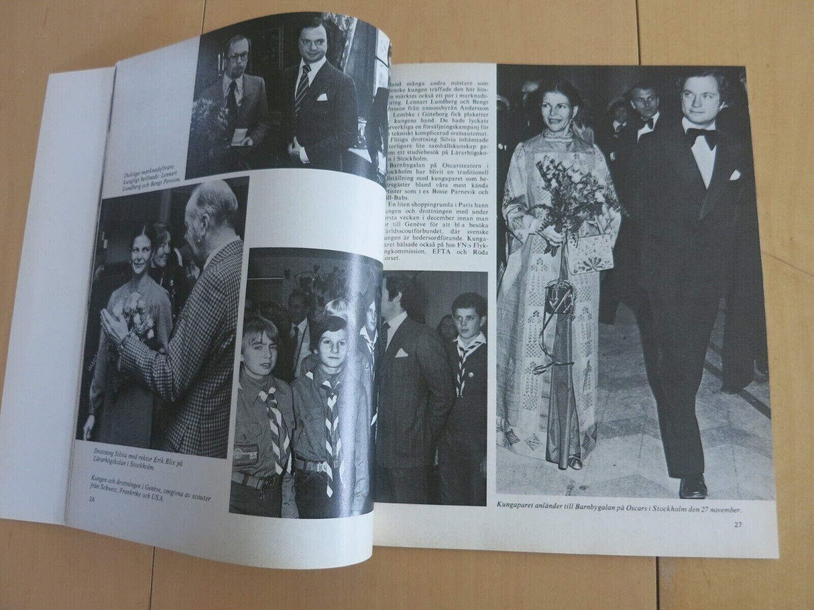 Book Queen SILVIA King CARL GUSTAF Princess VICTORIA Prince PHILIP ROYAL Bog56