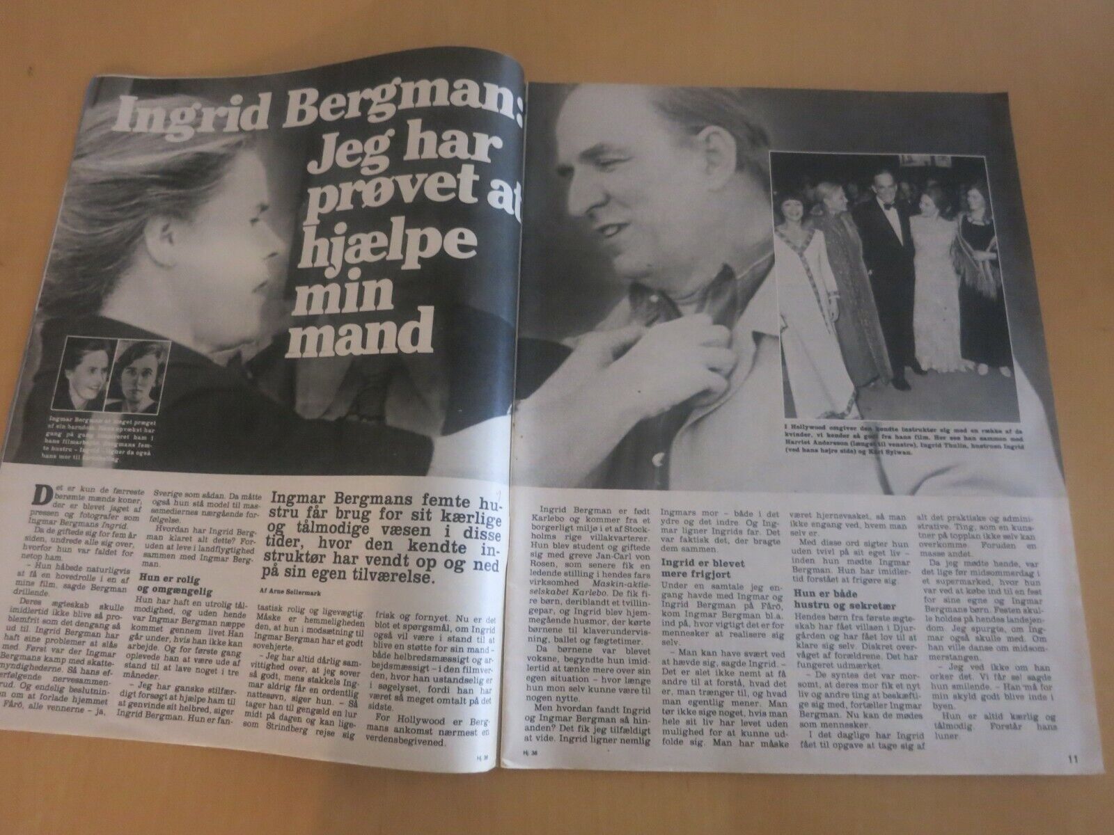 Danish Magazine 1976 INGRID BERGMAN Peter Belli BJÖRN BORG Bjørn SANNE N5