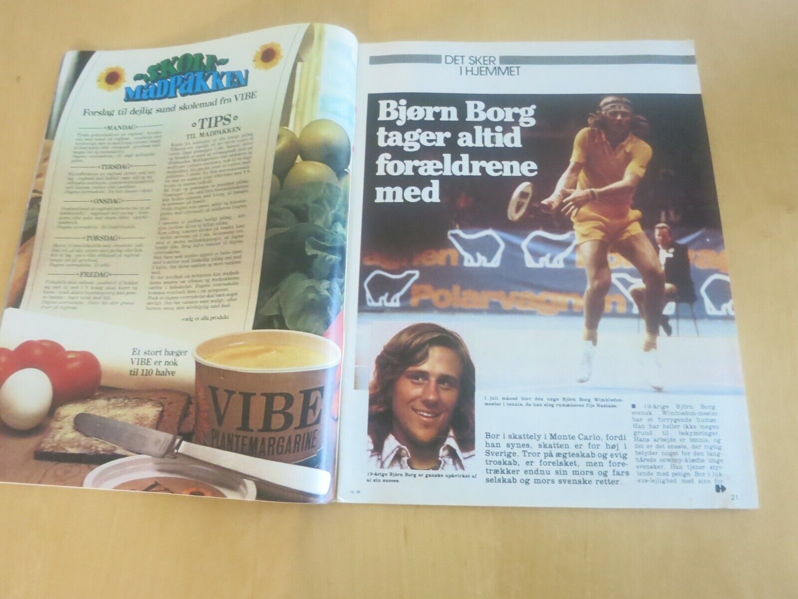 Danish Magazine 1976 INGRID BERGMAN Peter Belli BJÖRN BORG Bjørn SANNE N5