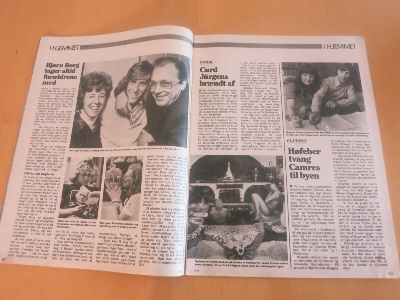 Danish Magazine 1976 INGRID BERGMAN Peter Belli BJÖRN BORG Bjørn SANNE N5