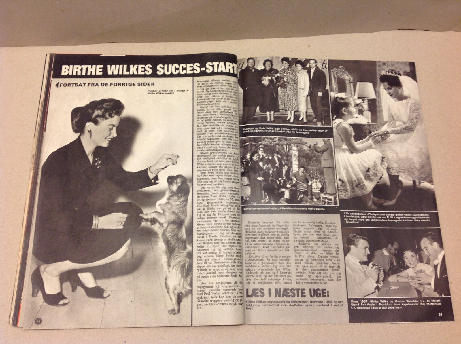 BIRTHE WILKE MANY PHOTOS +PHILLIPPE NIARCHOS WINNIE HOLLMAN Danish Magazine 1973