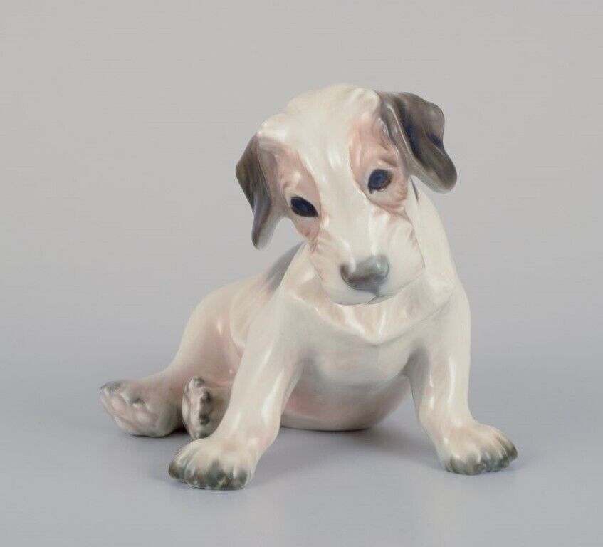 Dahl Jensen porcelain figurine of a Sealyham Terrier puppy 1930s