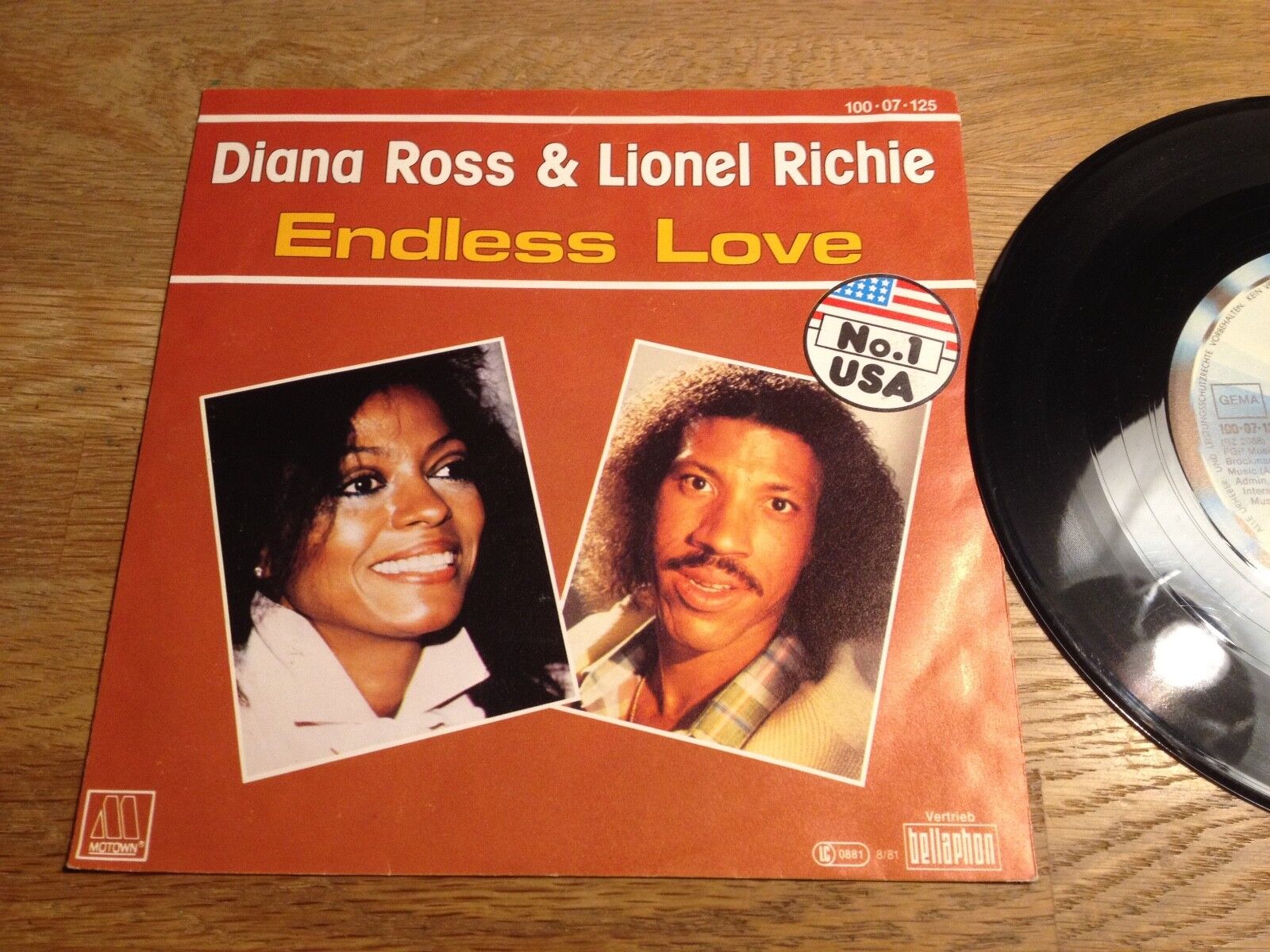 DIANA ROSS  LIONEL RICHIE "ENDLESS LOVE" MOTOWN RECORDS 1981 WEST GERMANY RARE*