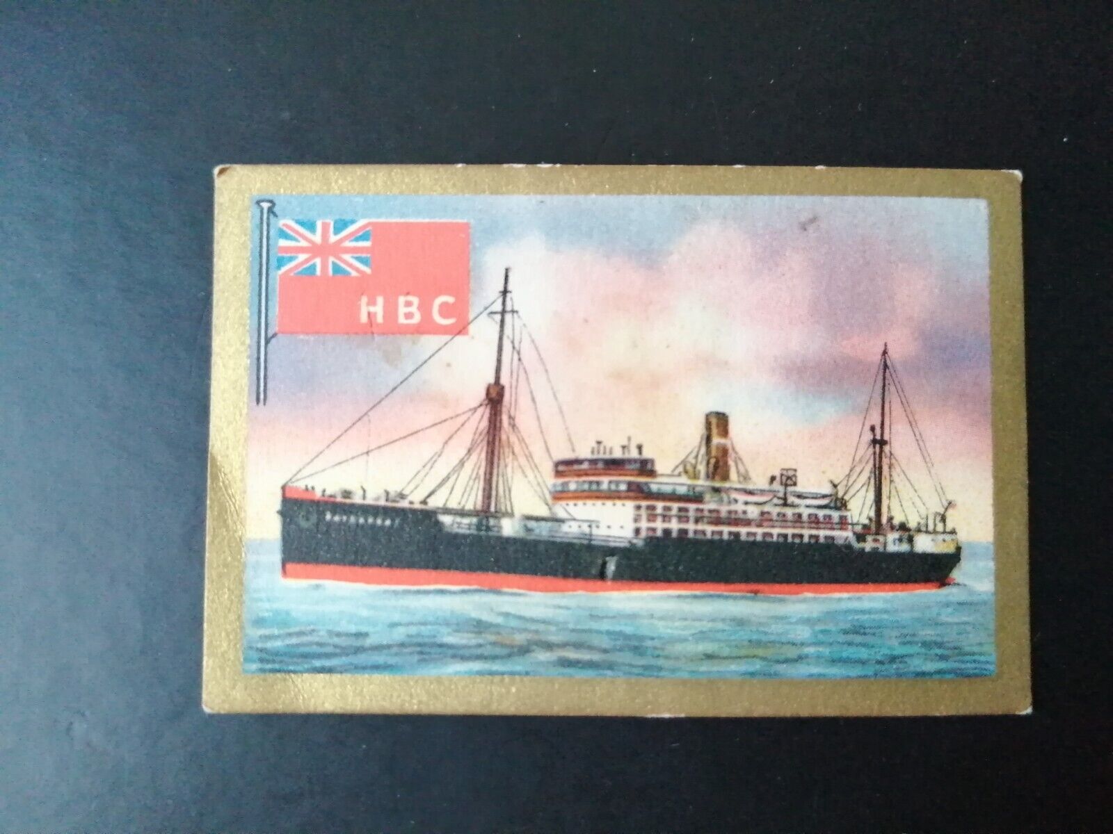 German SABA tobacco ship trading card 1931-33No 106 "Bayrupert" London