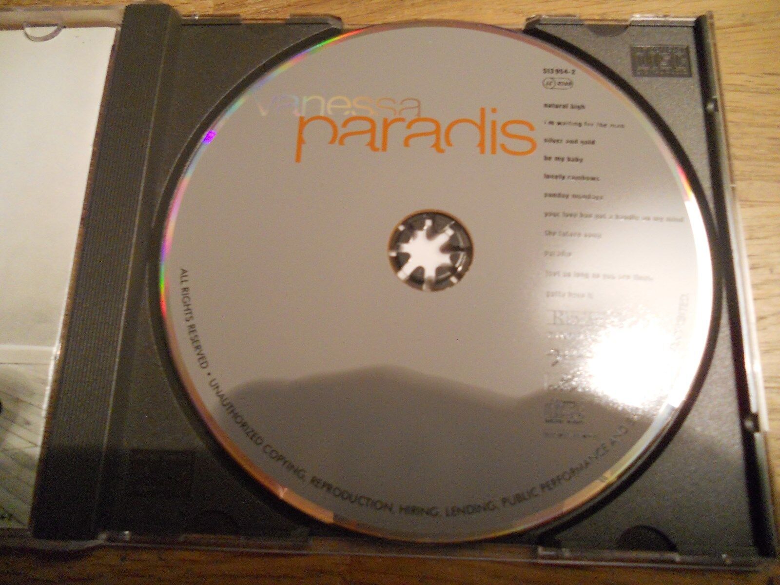 VANESSA PARADIS 1992 11 TRACKS CD ALBUM PRODUCED BY LENNY KRAVITZ AAD GERMANY**