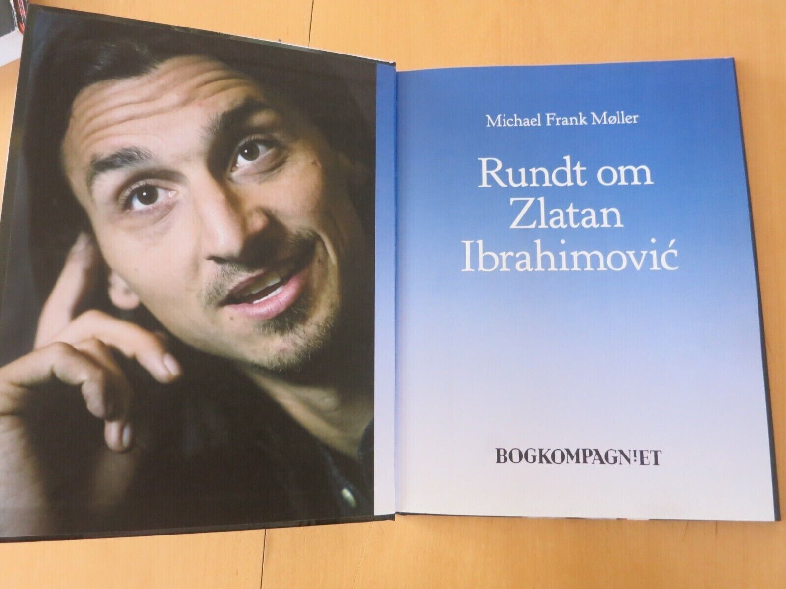 Hardcover Danish Book about ZLATAN IBRAHIMOVIC Soccer Sweden Bog83