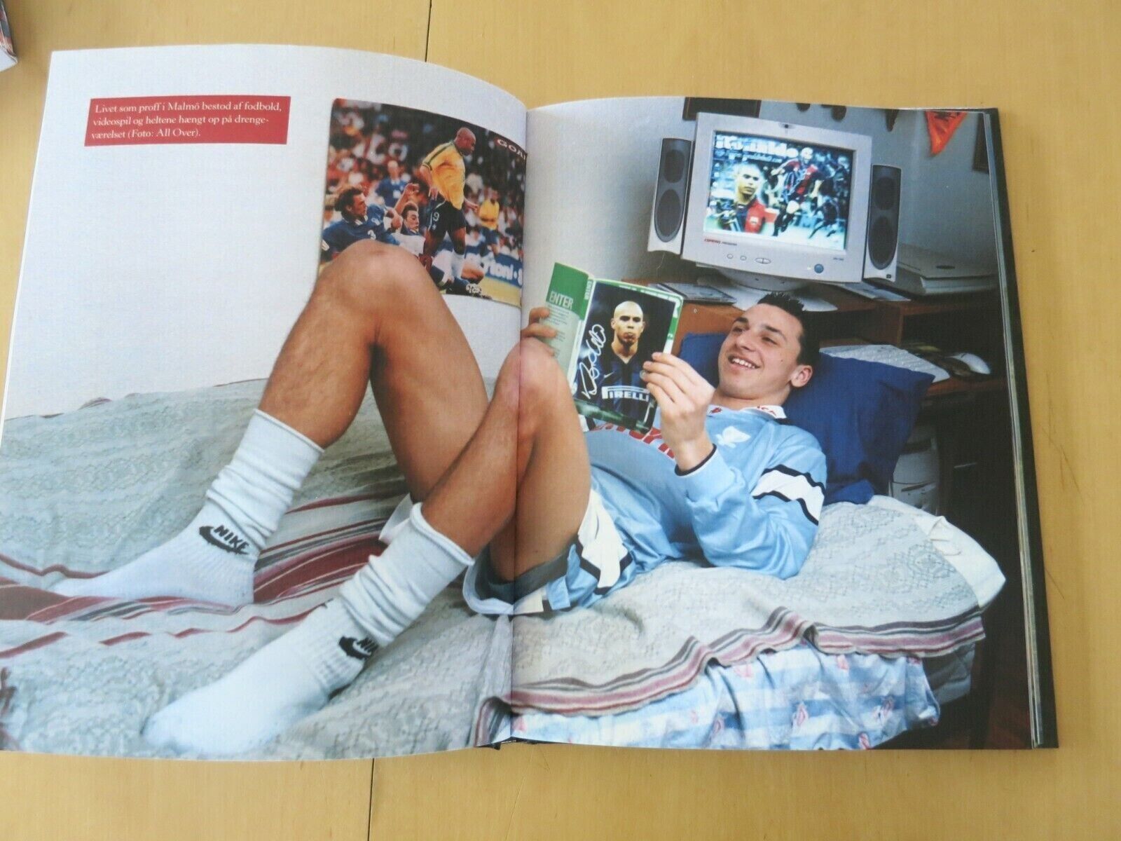 Hardcover Danish Book about ZLATAN IBRAHIMOVIC Soccer Sweden Bog83