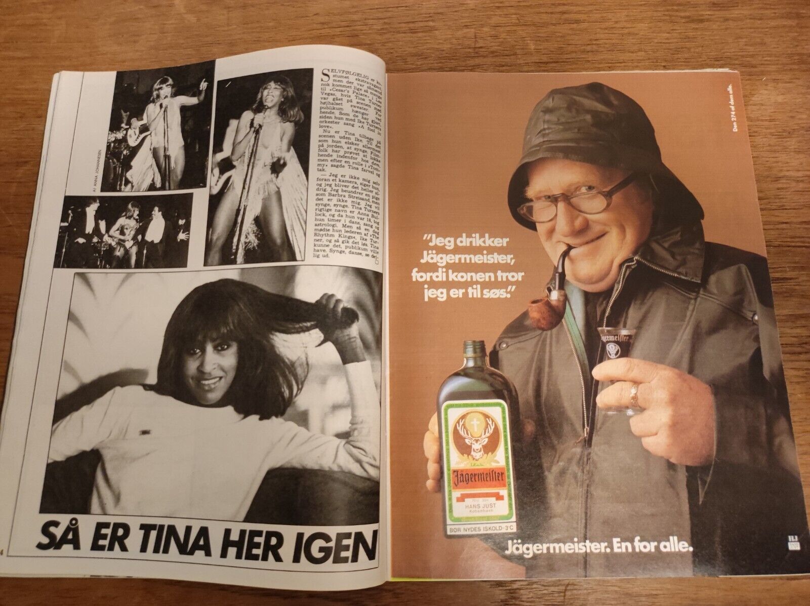 DORTHE KOLLO Tina Turner CHARLES CHAPLIN Jack Klugman 1977 Danish Magazine BB58