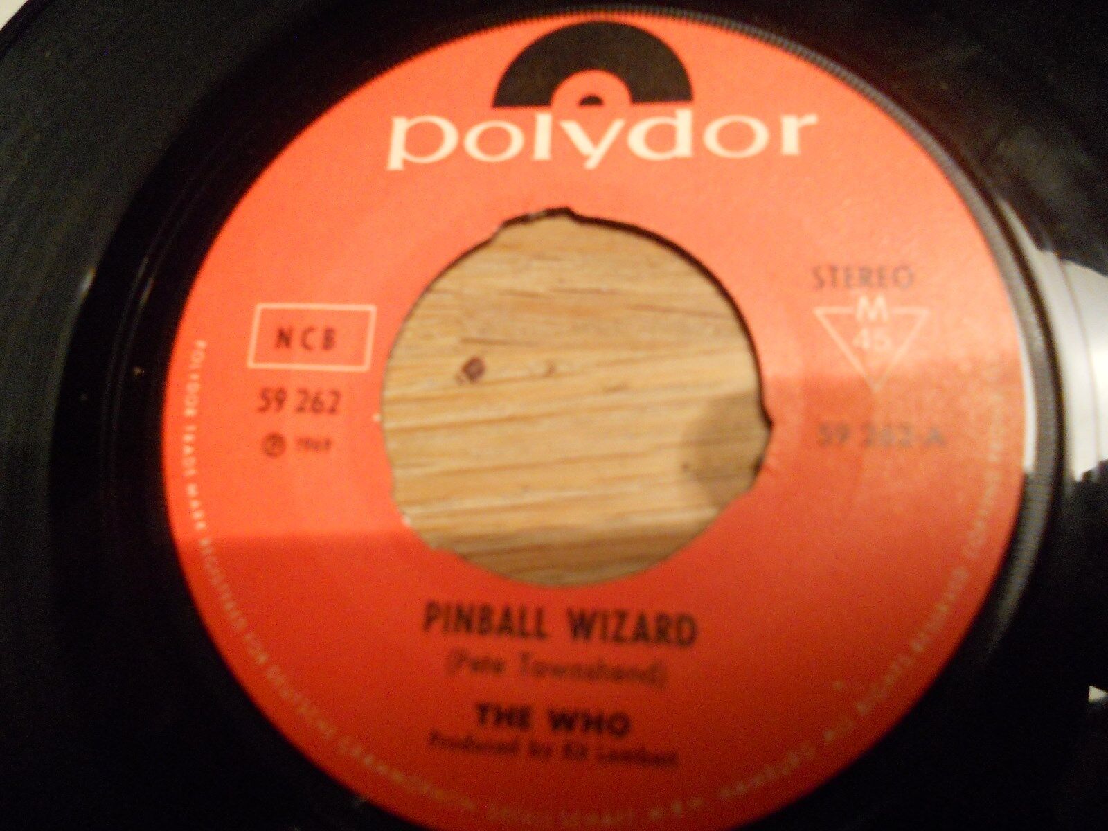 THE WHO "PINBALL WIZARD / DOGS PART TWO " NCB 7 INCH NORDIC 1969 SINGLE POLYDOR*