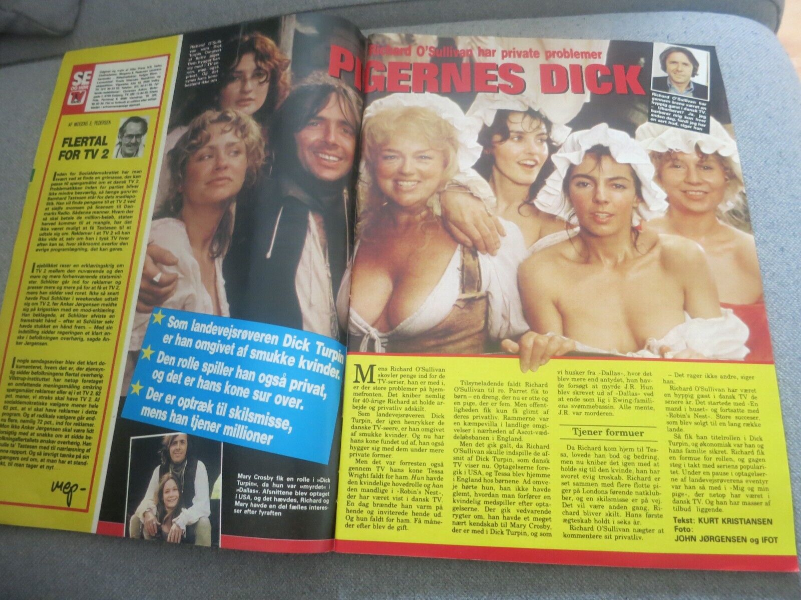 Danish Magazine 1985 JANNI SPIES Richard O'Sullivan KIM LARSEN NIK KERSHAW N28