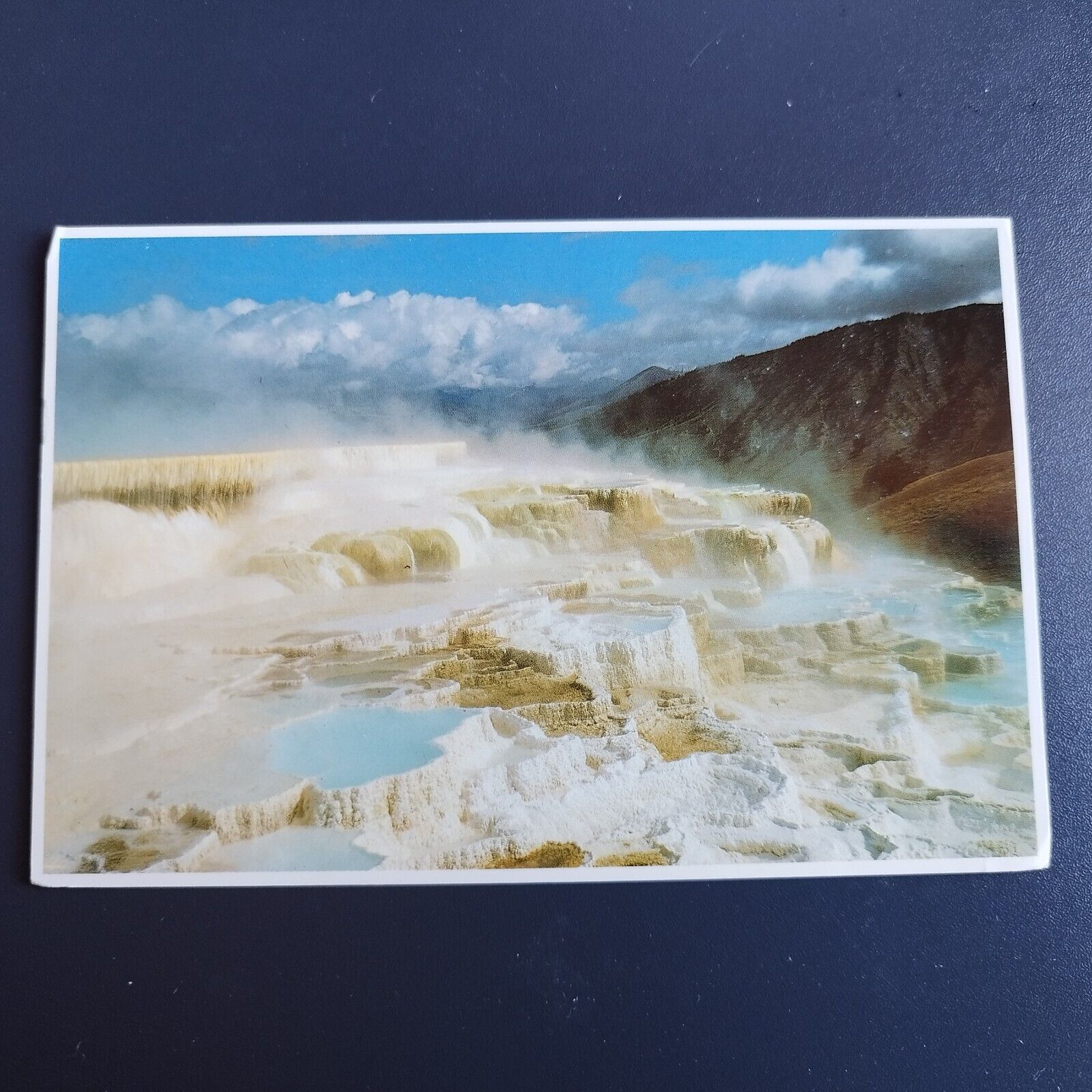 Wyoming Minerva Terrace Mammoth Hot Springs Yellowstone National Park -1986