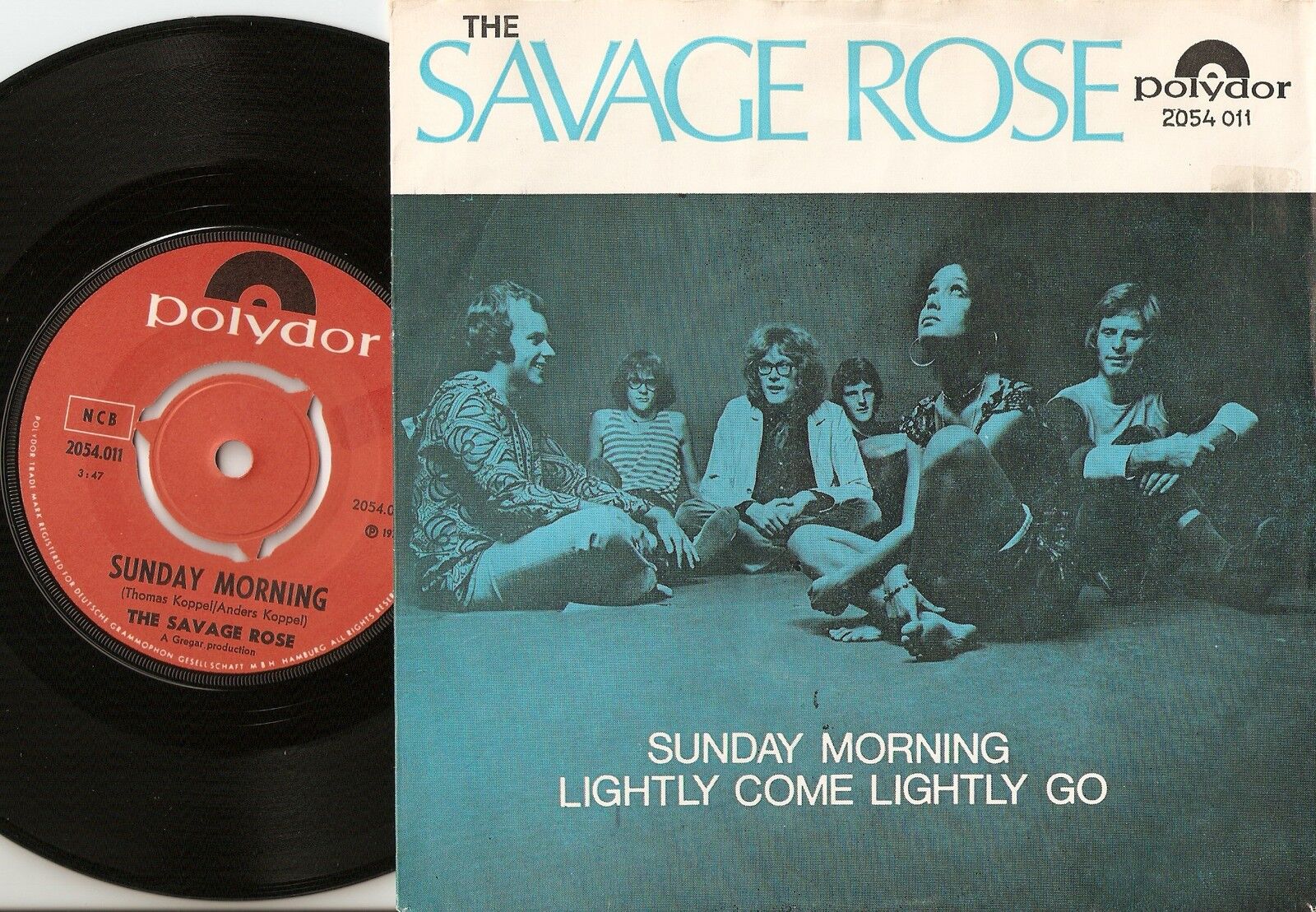 THE SAVAGE ROSE SUNDAY MORNING DANISH 45+PS 1970 KOPPEL FREAKBEAT PROG PSYCH