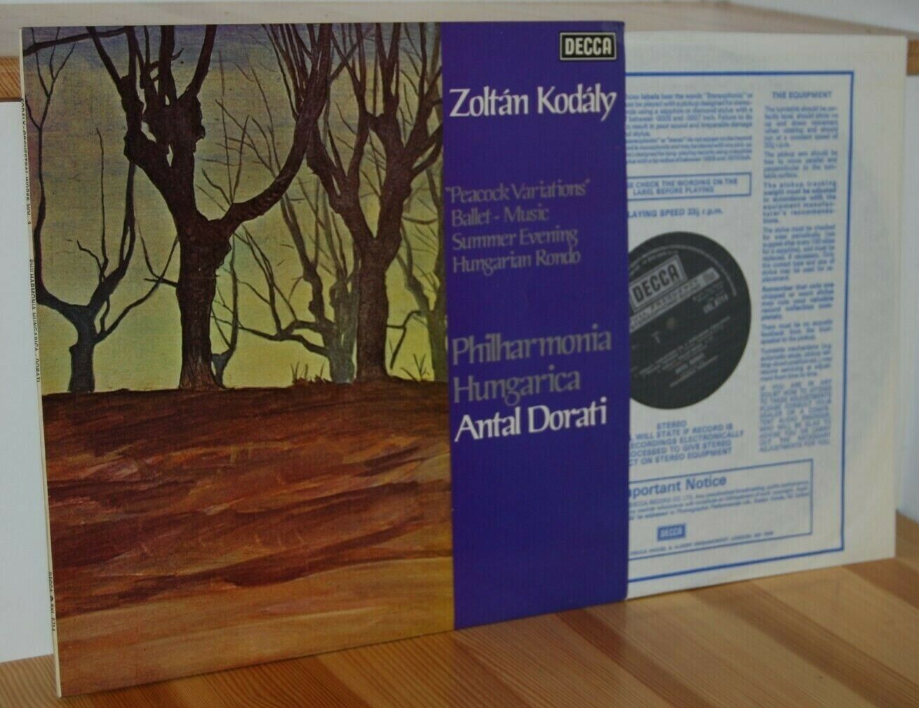 SXL 6714 ZOLTAN KODALY Dorati DECCA Stereo