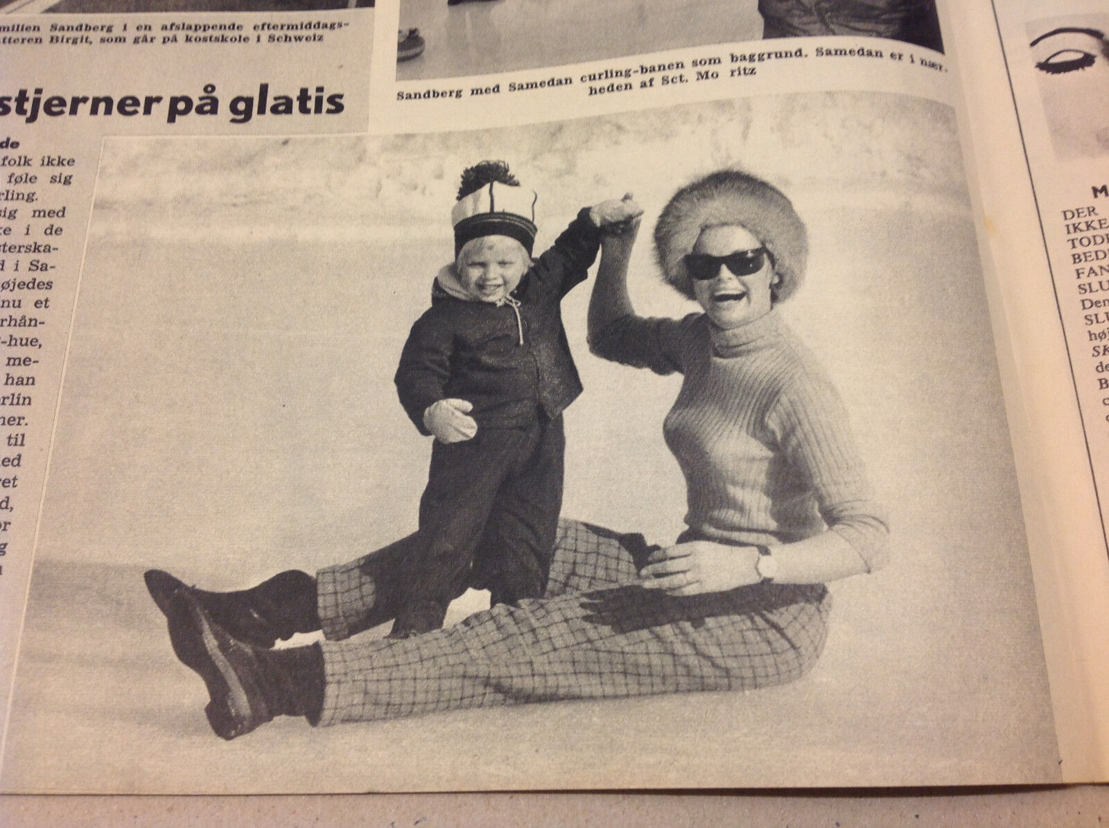 DARIO CAMPEOTTO GHITA NORBY AND CHILD FRONT COVER Vintage Danish Magazine 1967